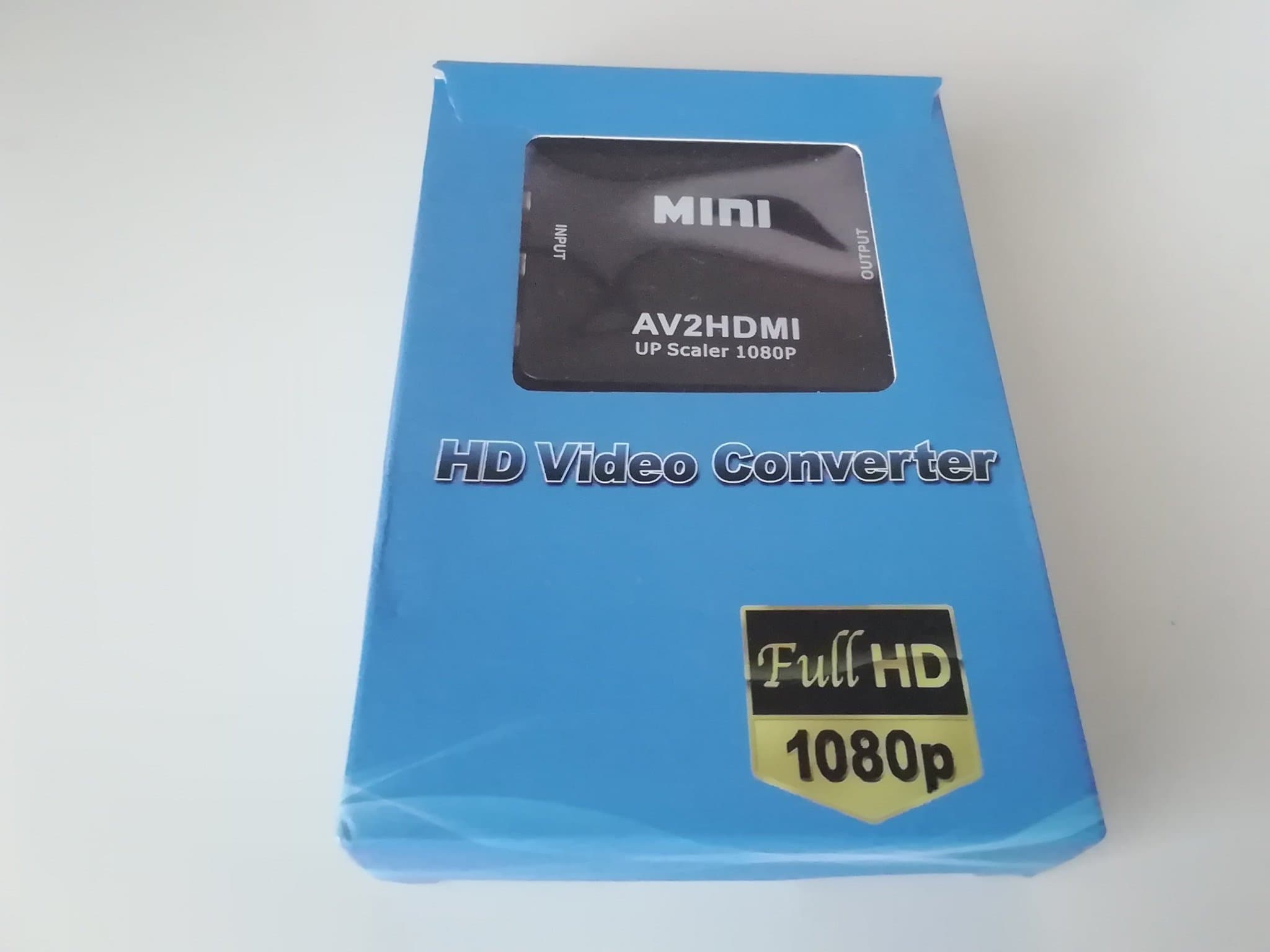 Mini AV2HDMI Video konverter AV / CVBS / RCA till HDMI.