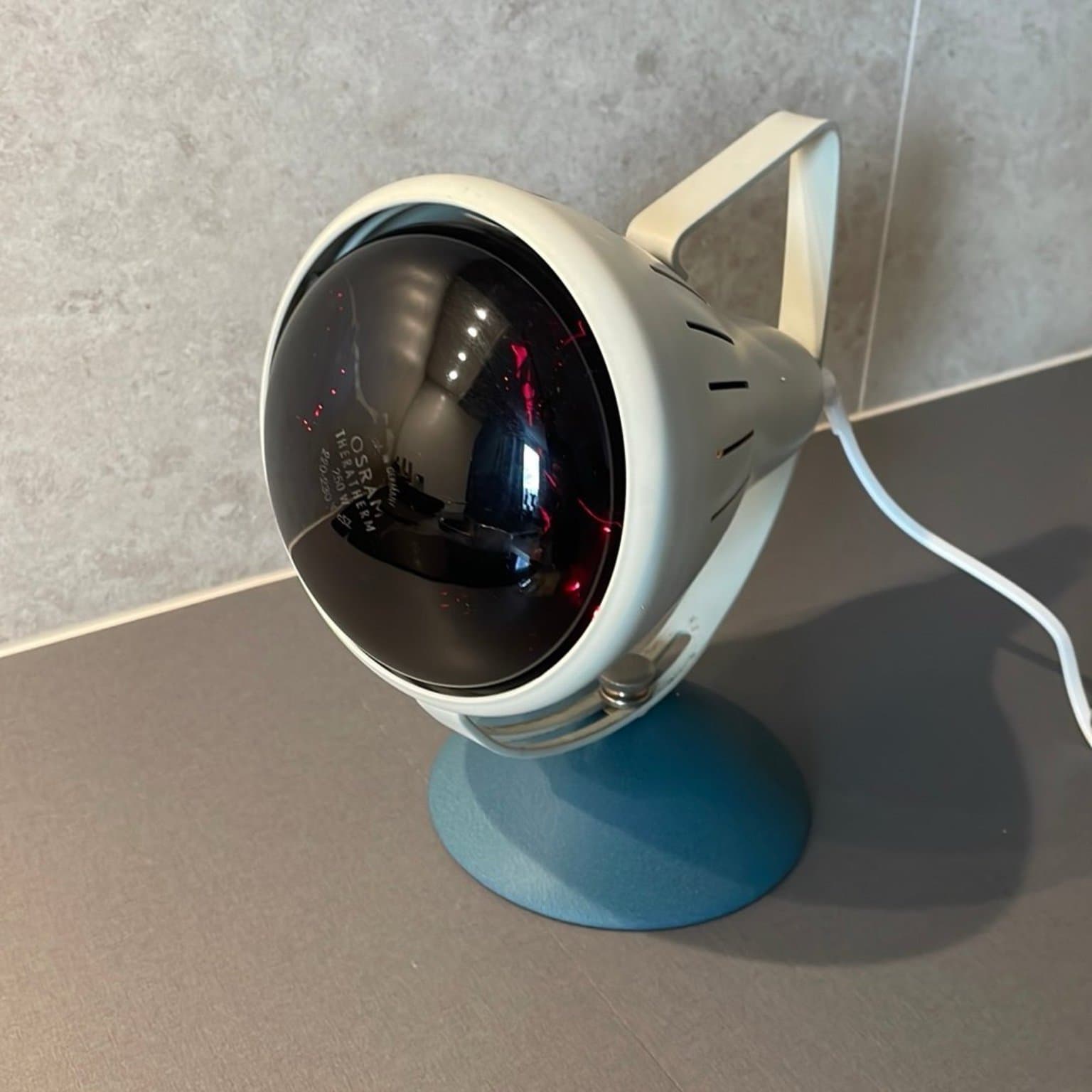 Retro Osram, infraröd värmelampa 50-tal, med Philips 250W