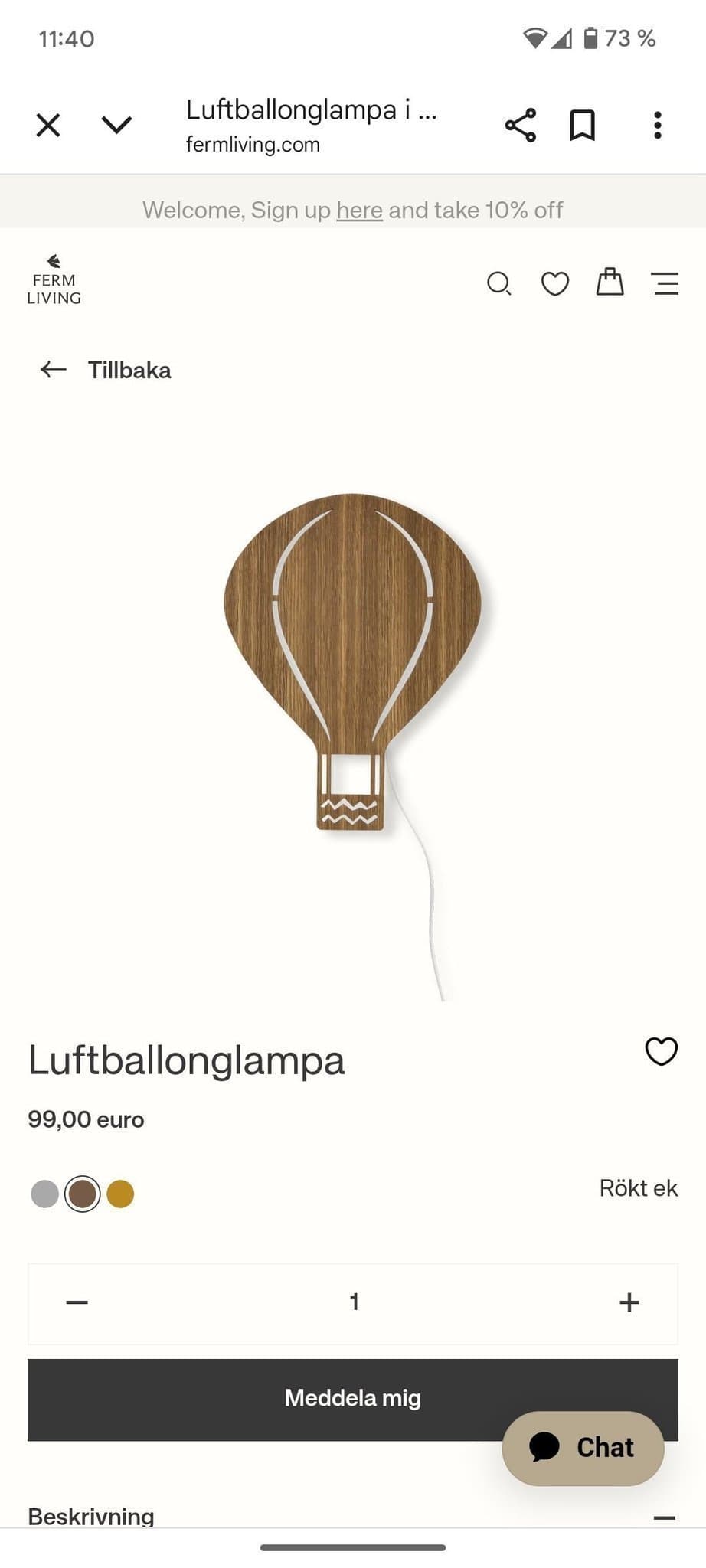 Luftballonglampa