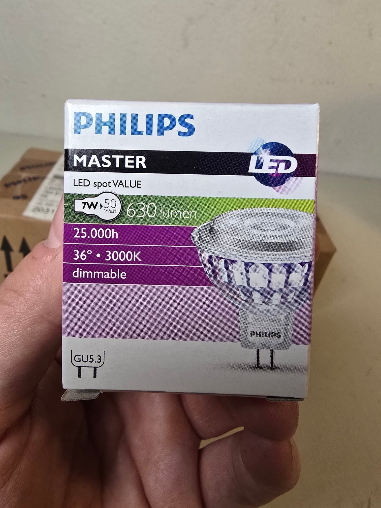 10 st Philips Master LED Spot 7W GU5.3