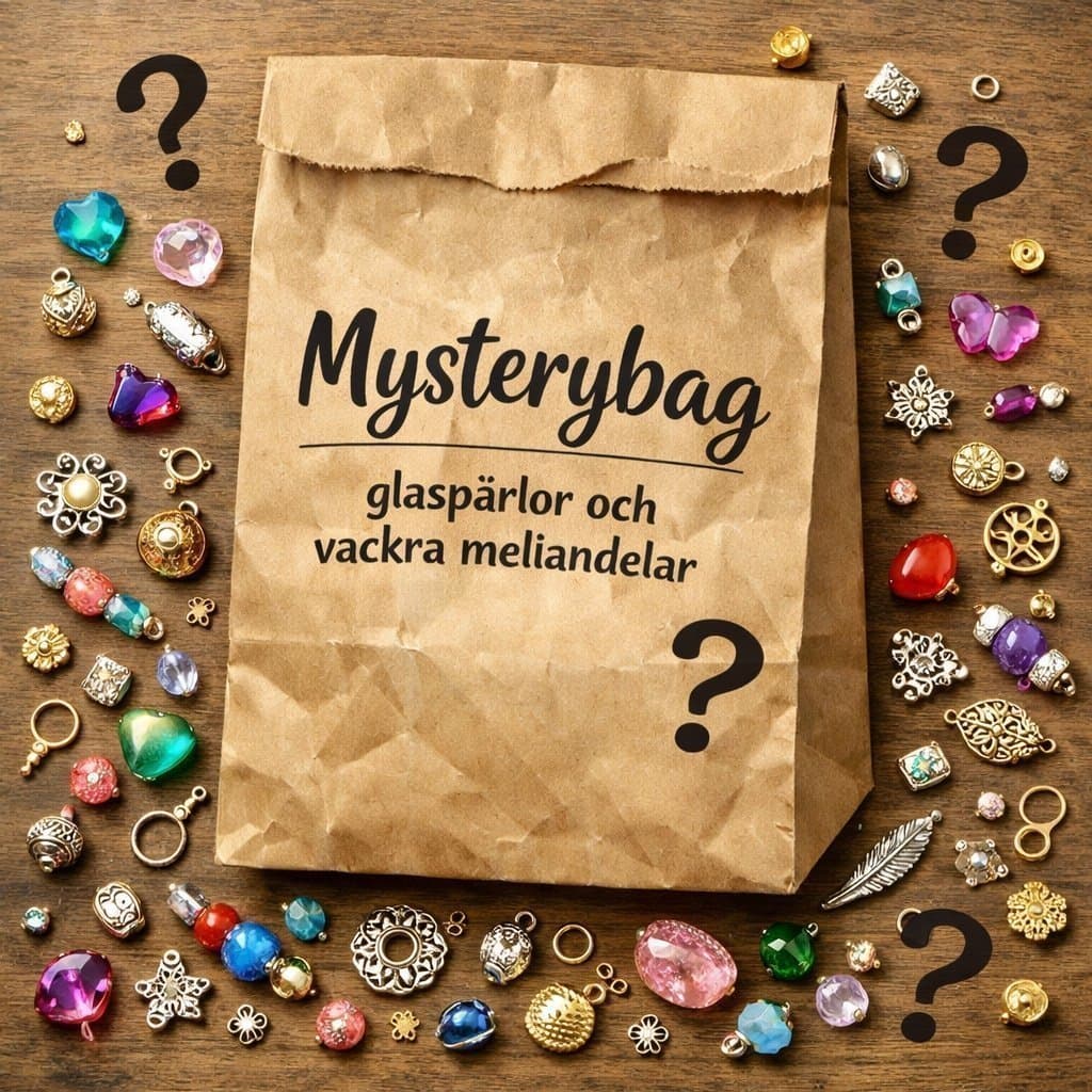 MYSTERYBAG GLASPÄRLOR,BERLOCKER OCH MELLANDELAR