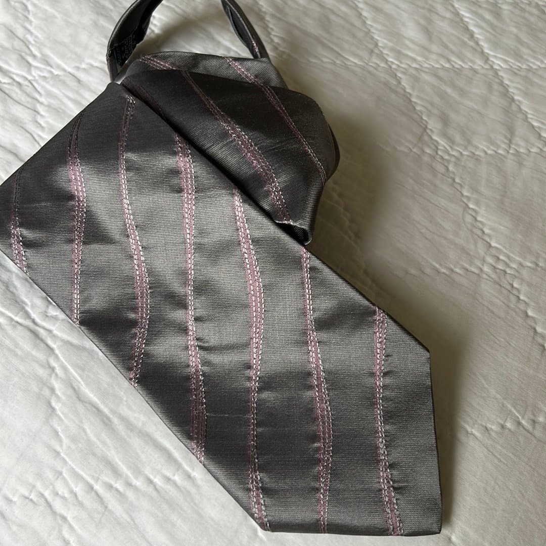 MICHAELIS ny silvergrå slips i siden, 9,5cm