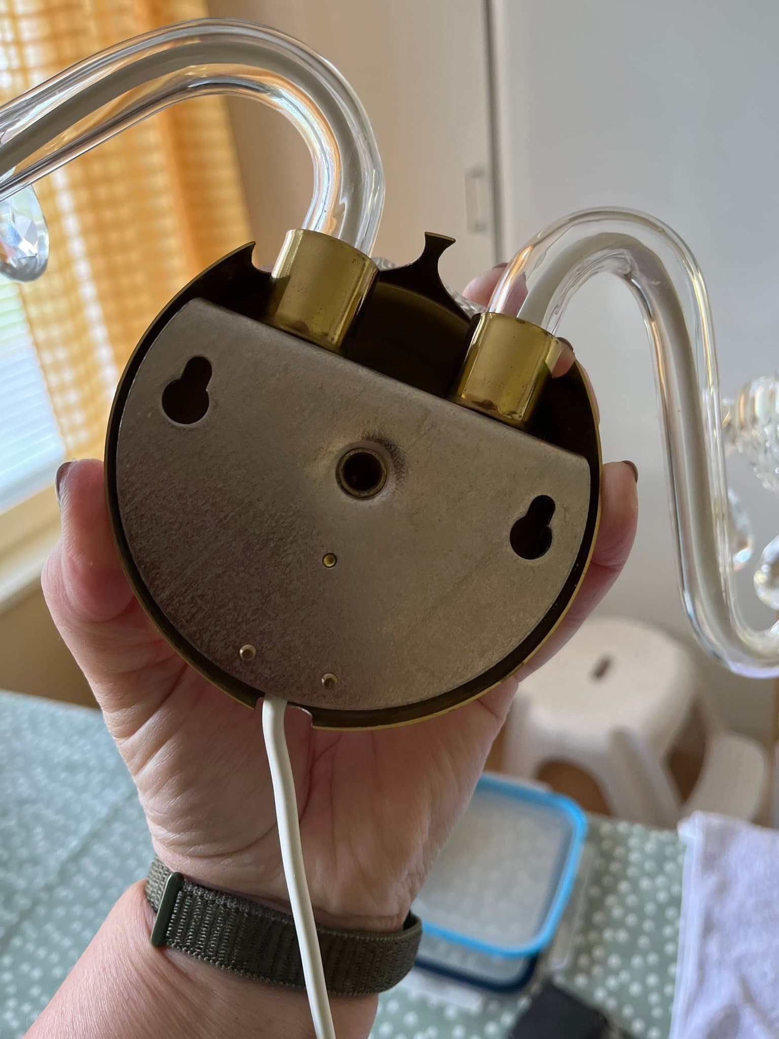 Vägglampa i kristall