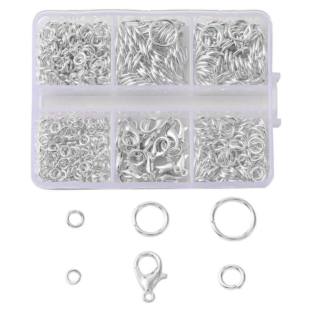 Smyckesdetaljer i vitmetall