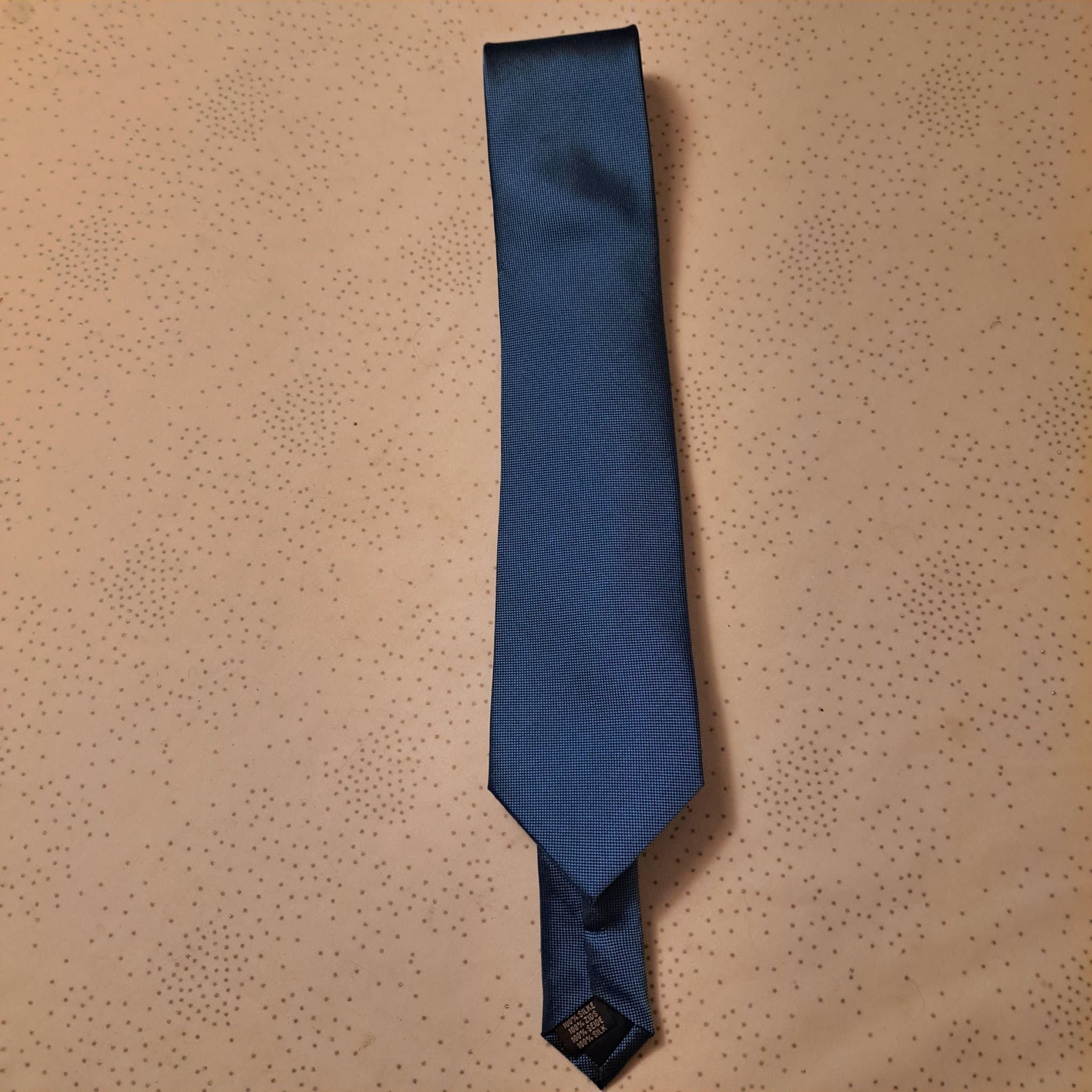 Vacker mörk turkos siden slips