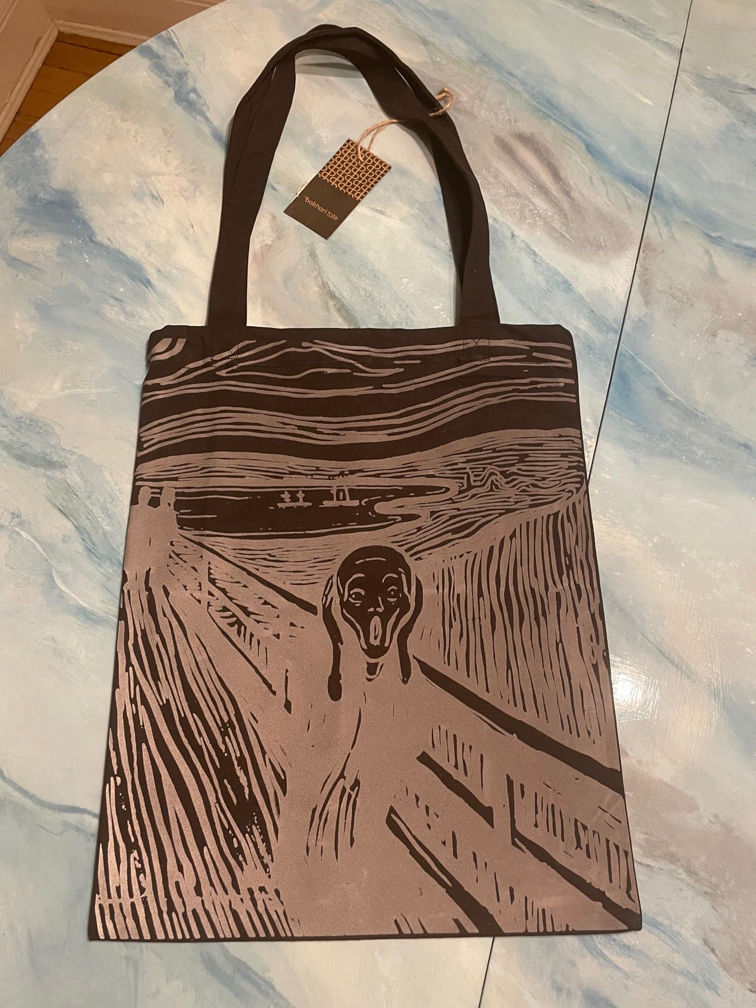 Skriet av Munch från Oslo tygkasse tygpåse