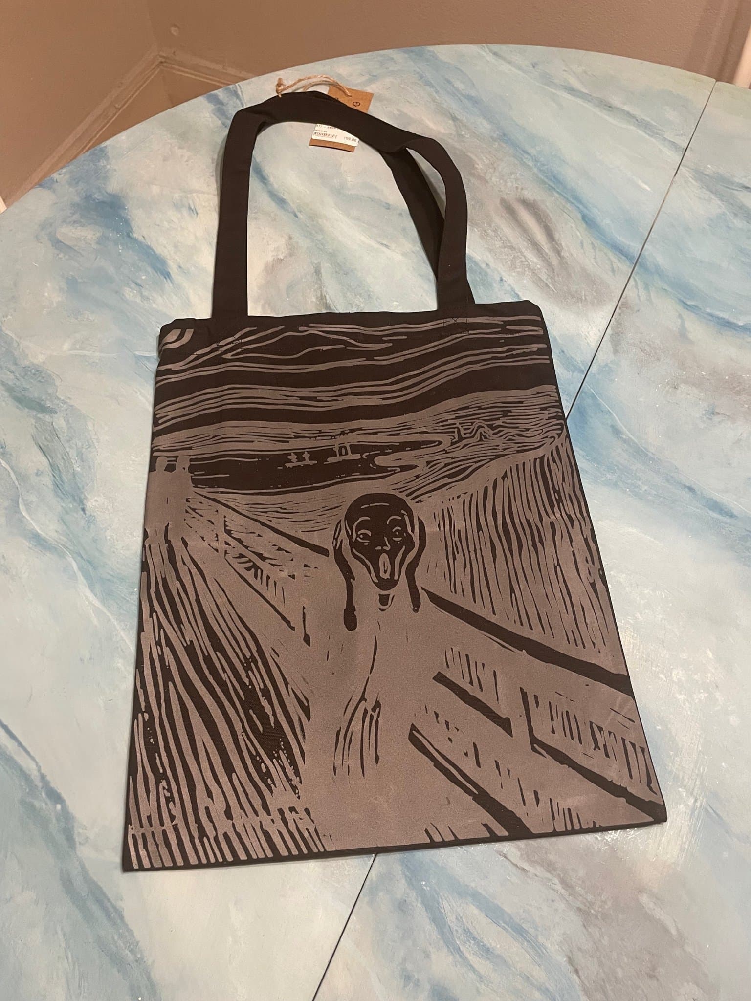 Skriet av Munch från Oslo tygkasse tygpåse