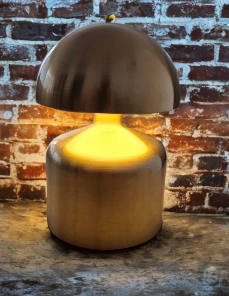 Guld LED Svamplampa – Pekstyrd Bordslampa 3 Ljuslägen