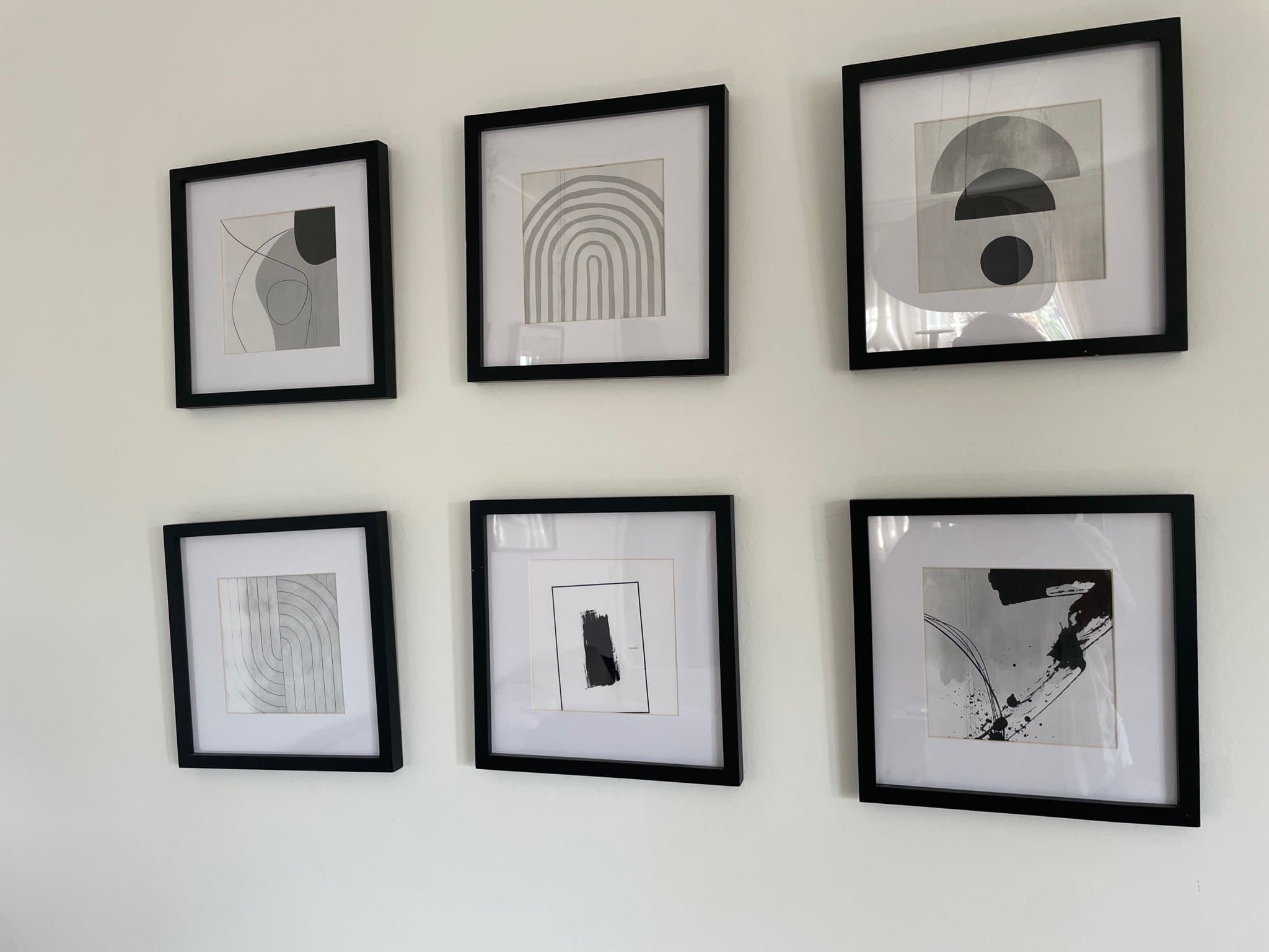 Tavlor tavla abstrakt motiv ram svart