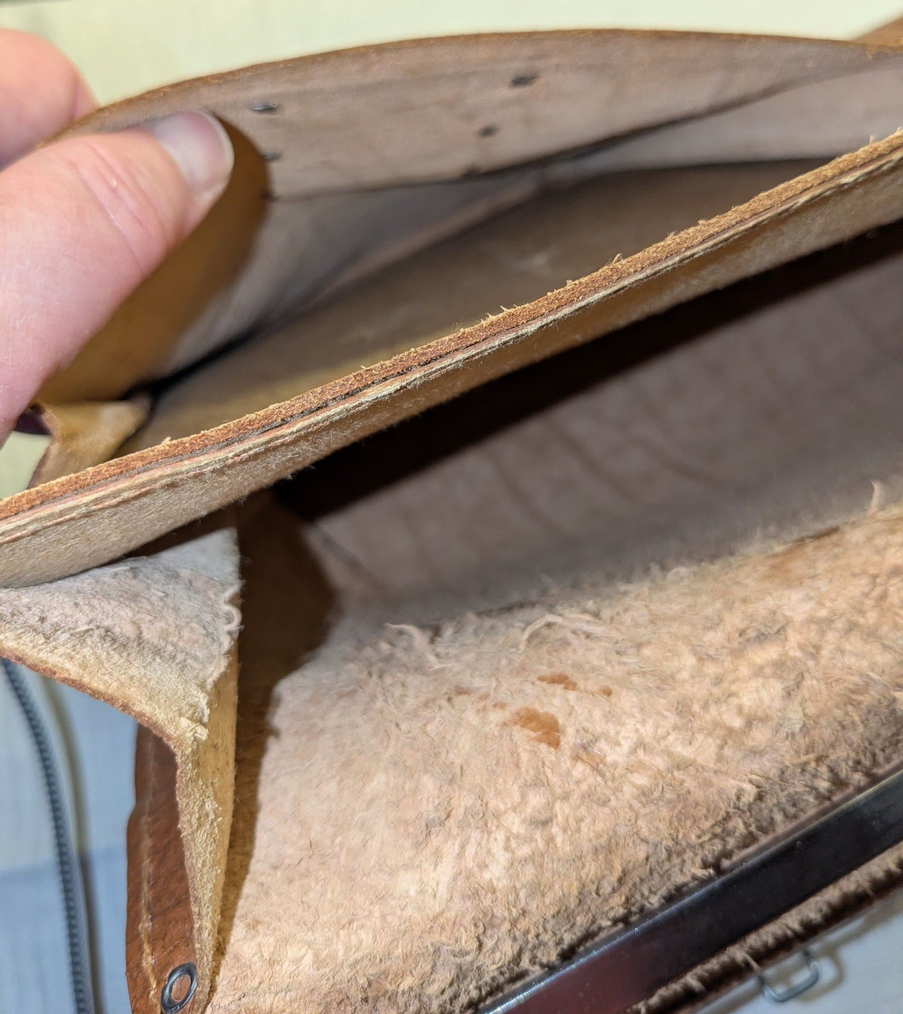 Klassisk Portfölj 50- tal skinn brun