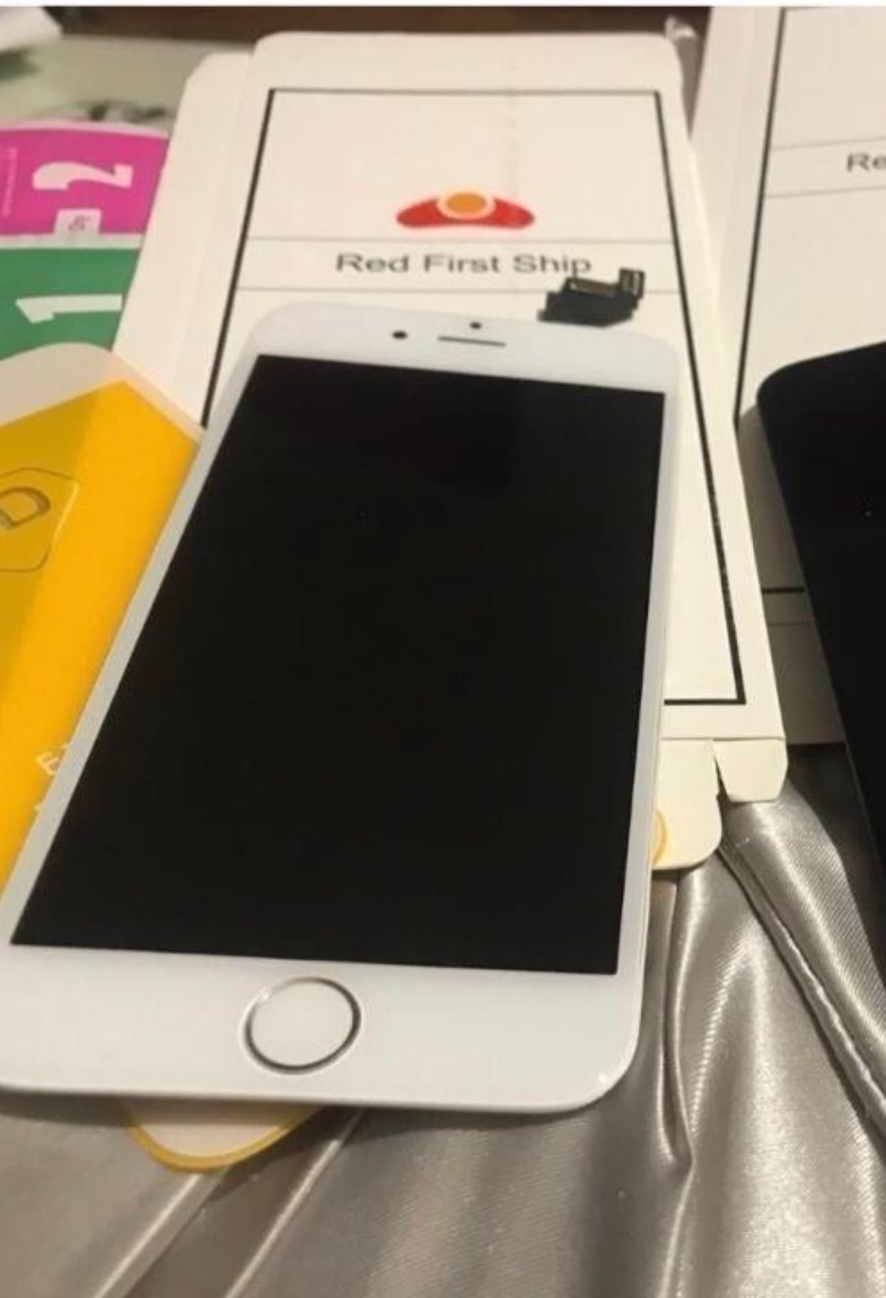 1 st iPhone 6 Plus Skärm Komplett/hemknapp&Kamera & vattentät/ vit