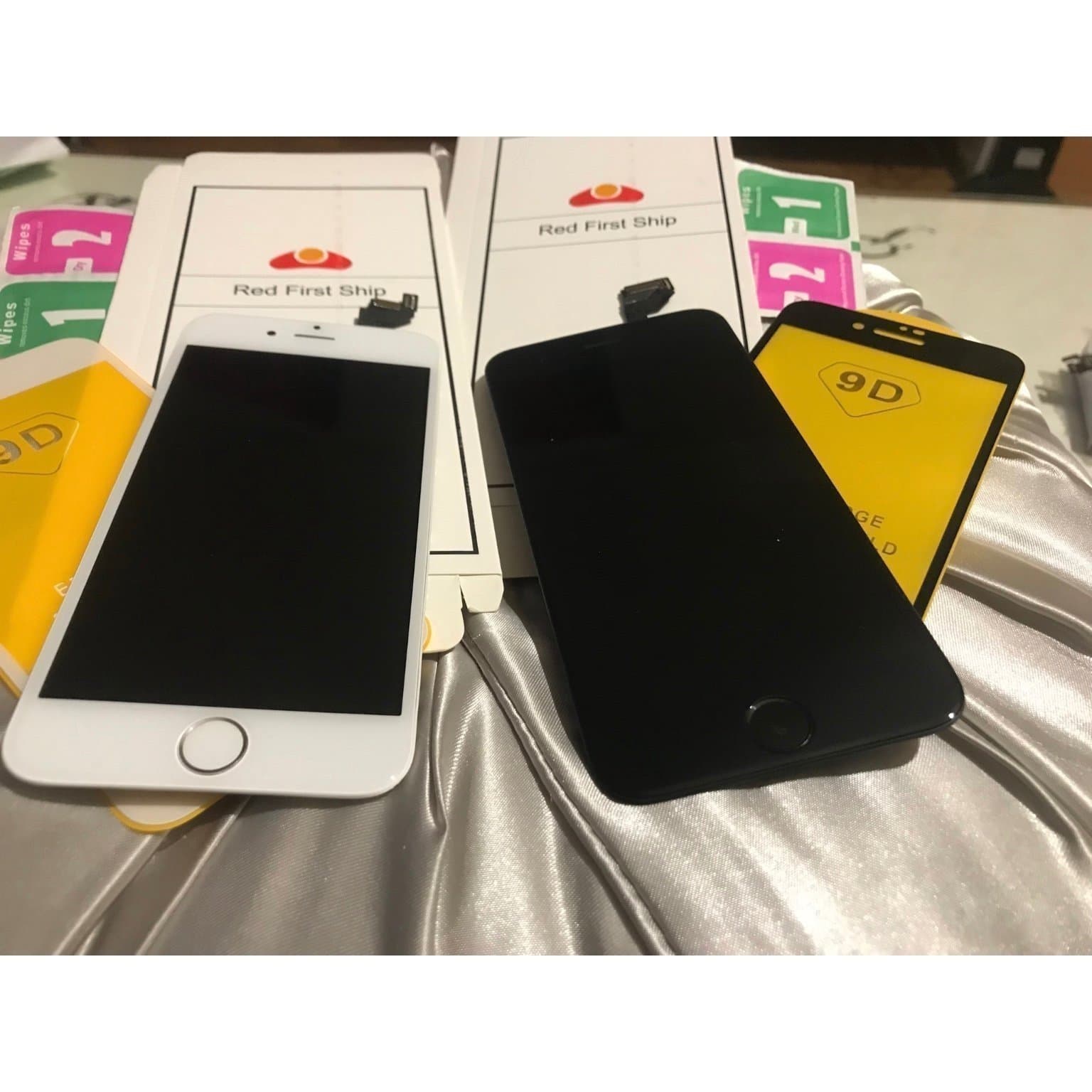 1 st iPhone 6 Plus Skärm Komplett/hemknapp&Kamera & vattentät/ vit