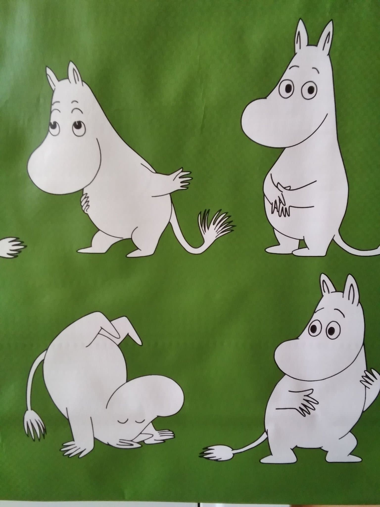 Mumin, grön väska Mumintrollet, Ny