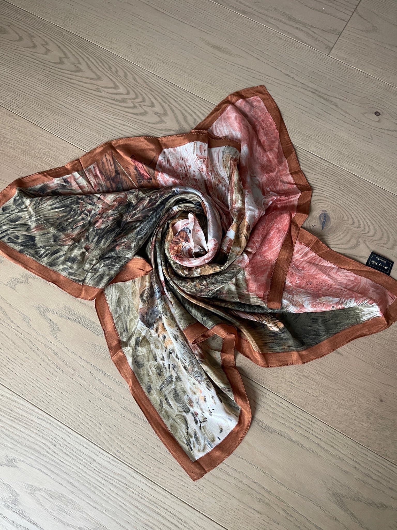 Art of Silk flerfärgad sjal 100% silk