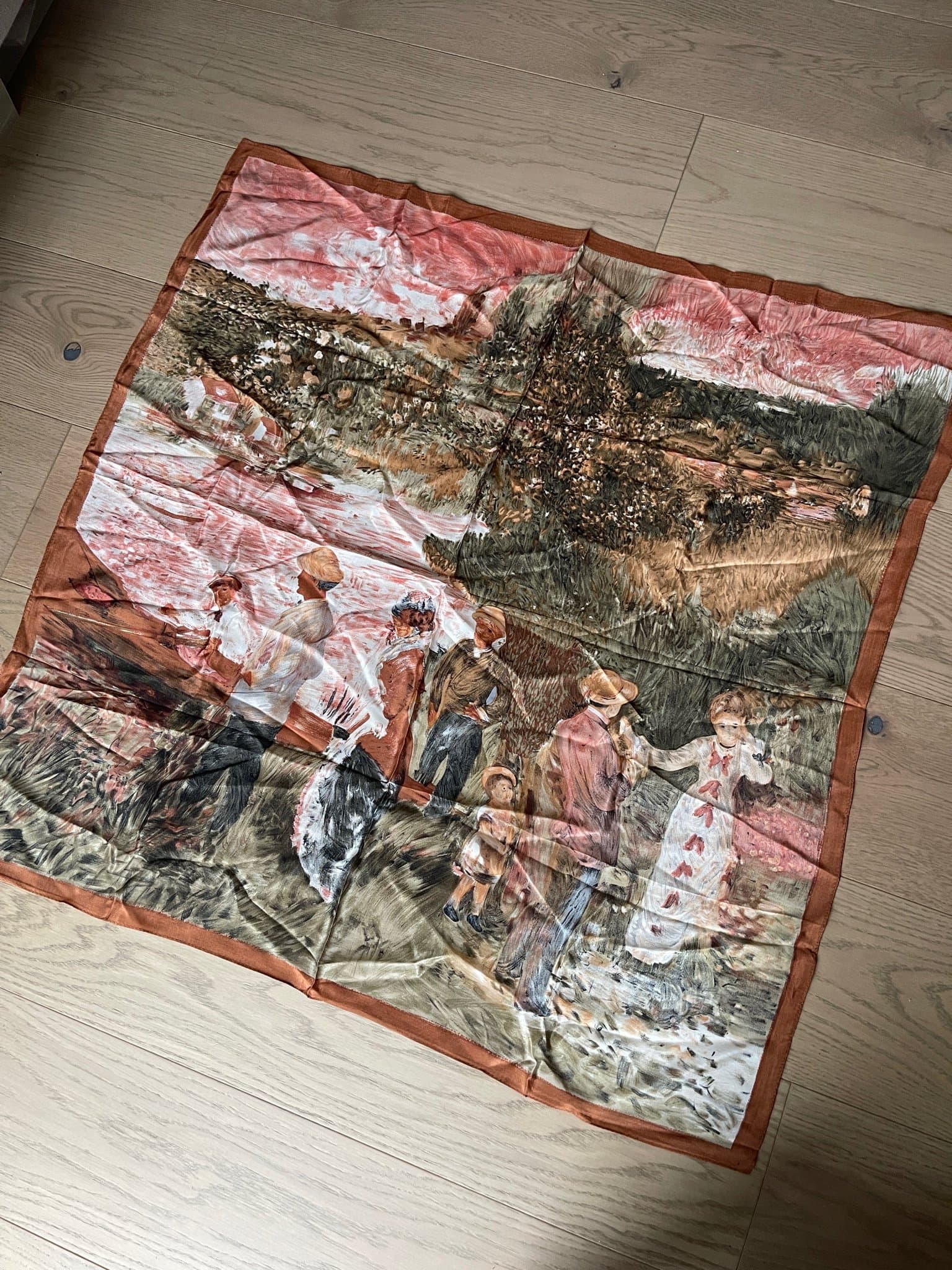 Art of Silk flerfärgad sjal 100% silk