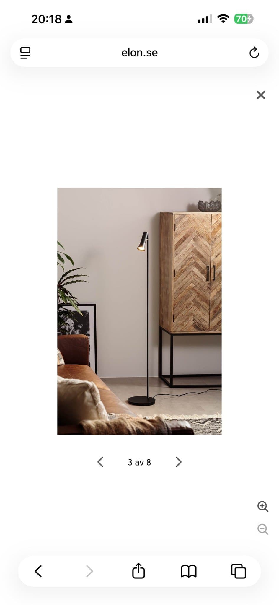 Elvita Mariestad golvlampa, svart nypris 1090