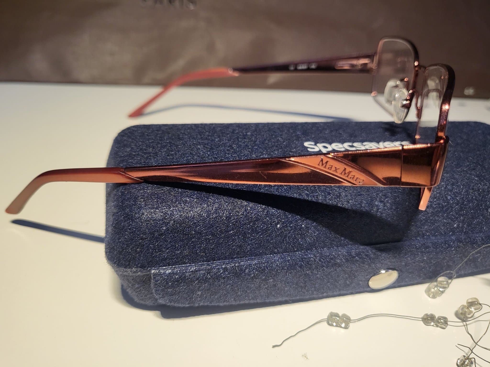 Vintage - Max Mara glasögonbågar MM 857 FYE /135 - Hård etui