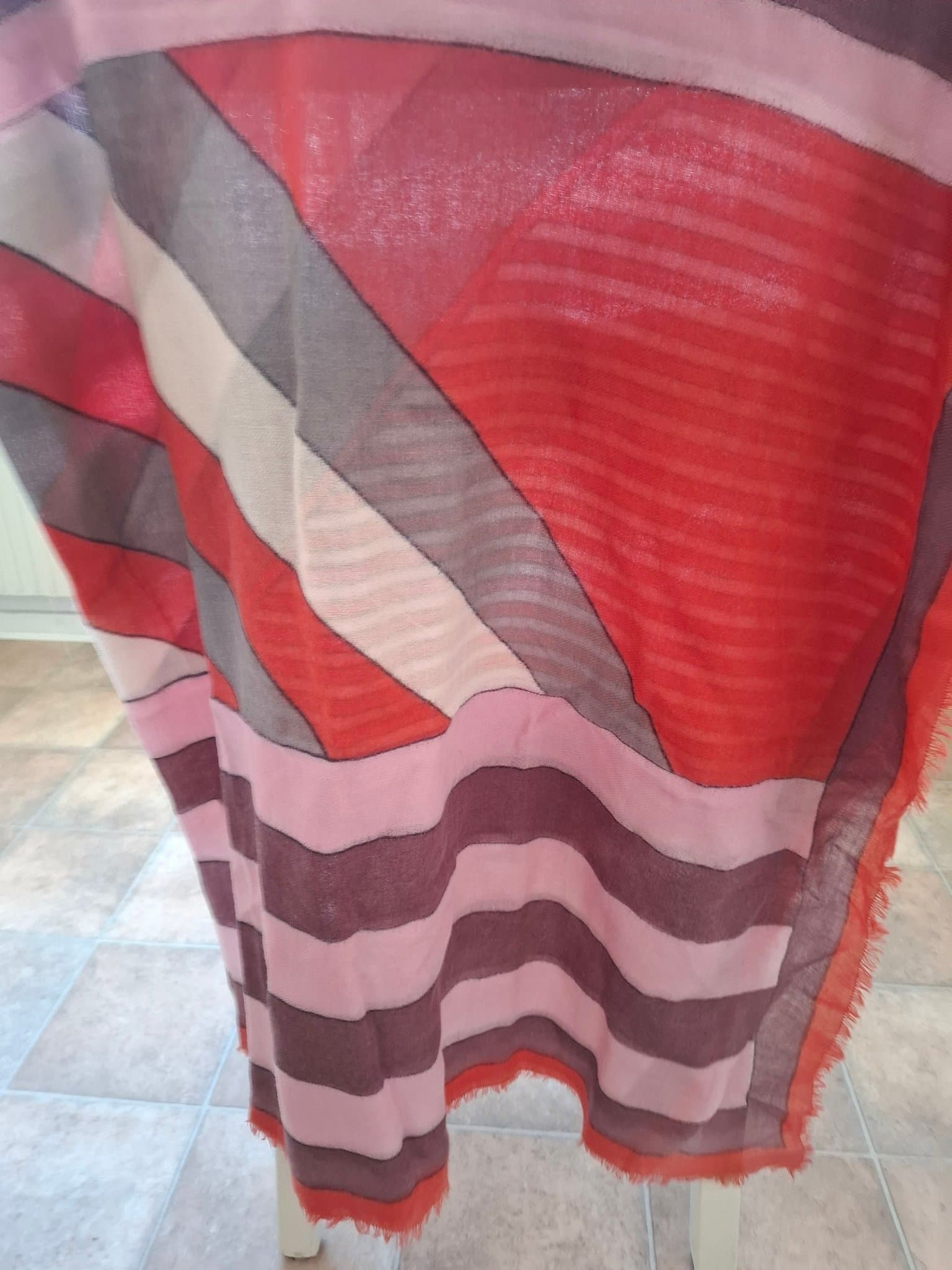 Beck Söndergaard flerfärgad sjal ull kashmire Ny!