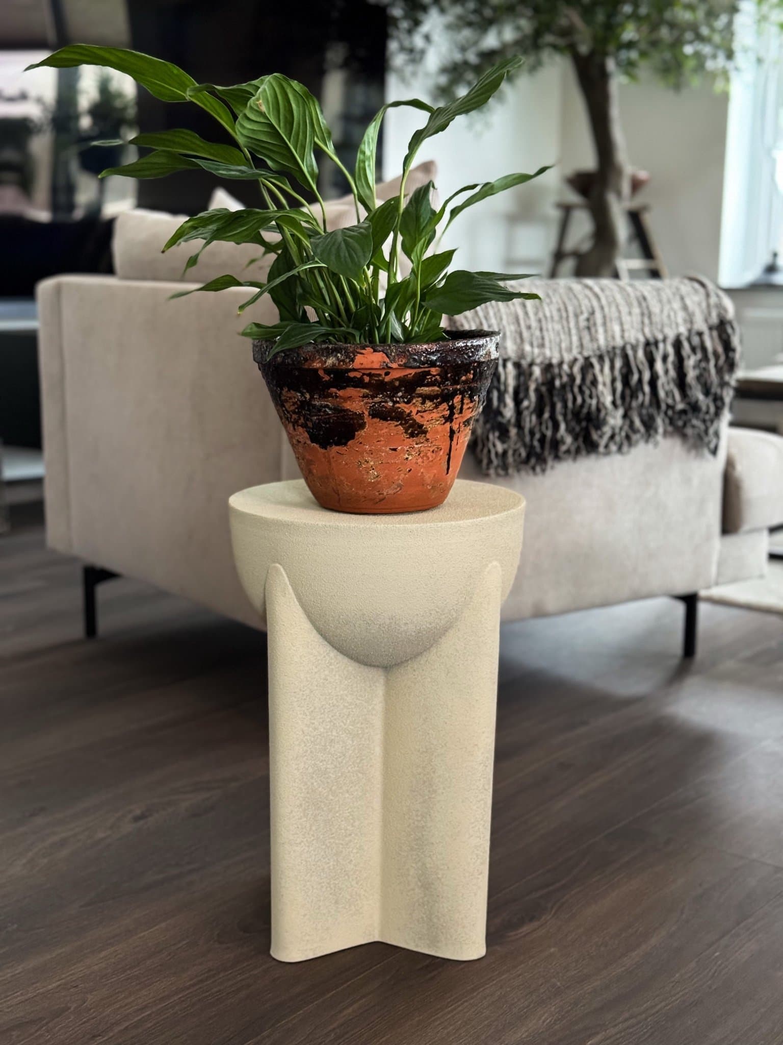 Ellos Home Sidobord Drum / nyskick / mindre bord / piedestal
