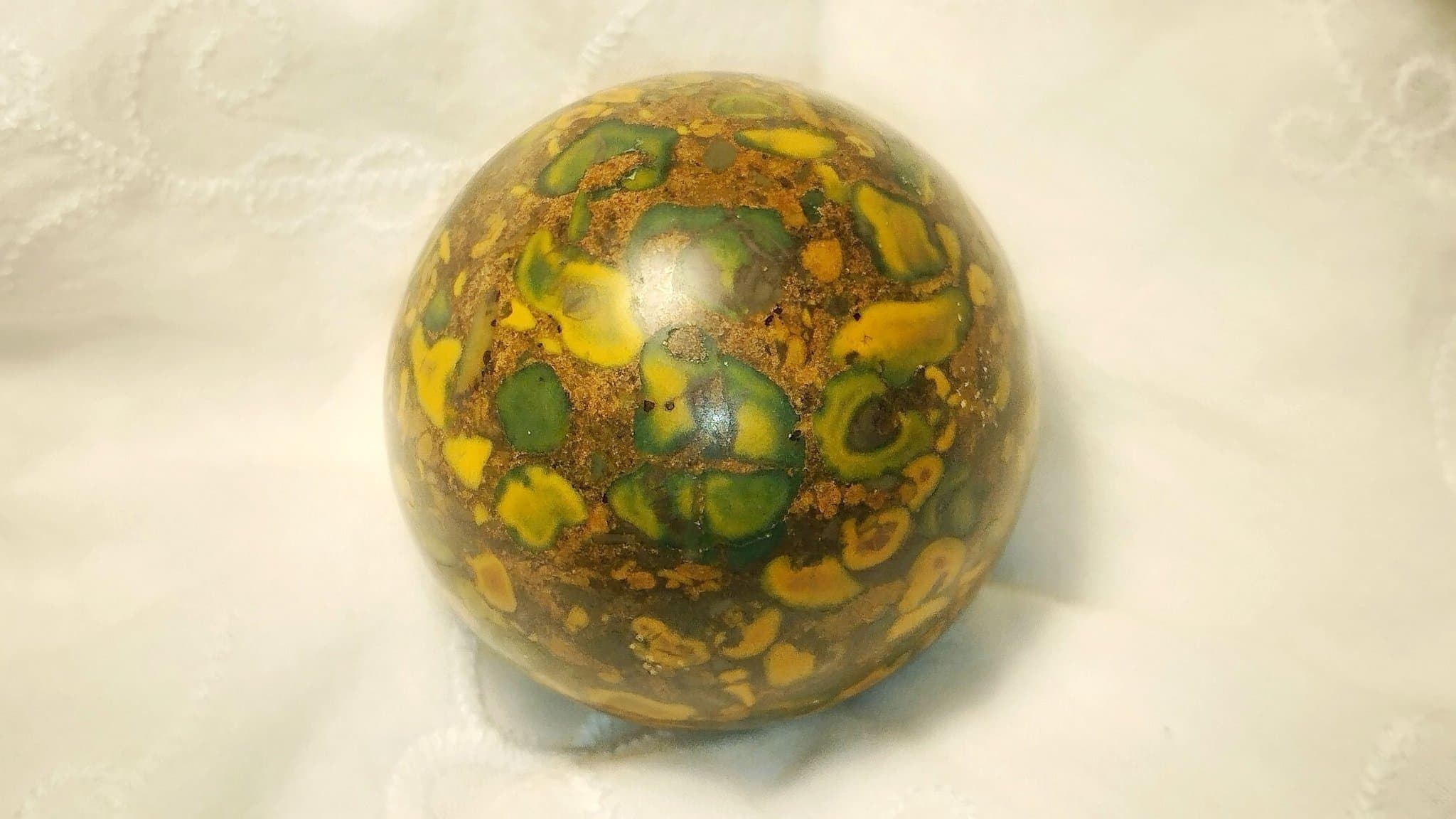 Frukt jaspis kristallkula