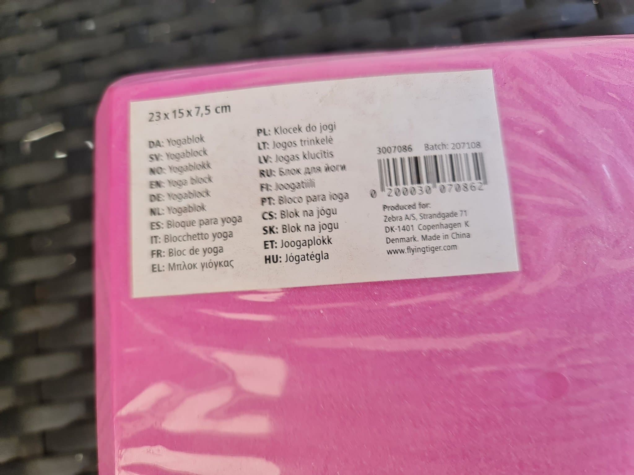 Yogablock rosa