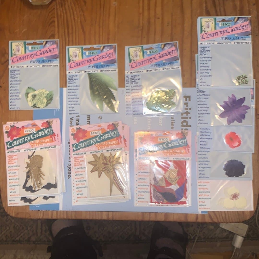 Pappers figurer - Paper shapes - Country Garden