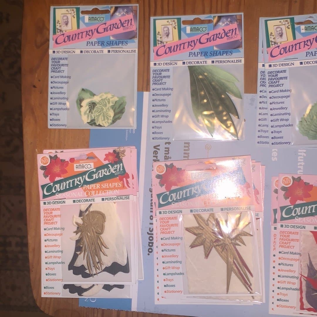 Pappers figurer - Paper shapes - Country Garden