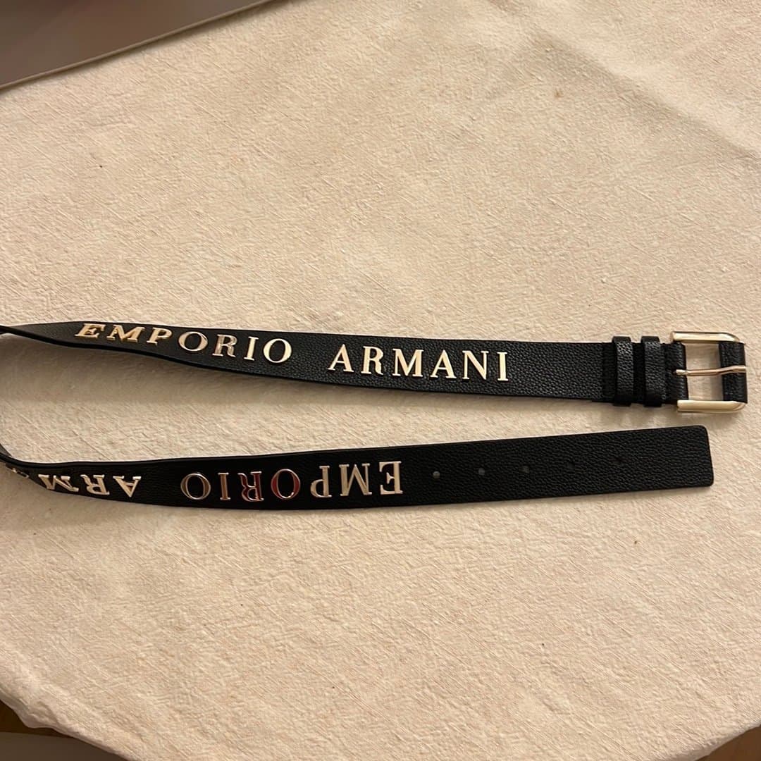 Emporio Armani svart bälte