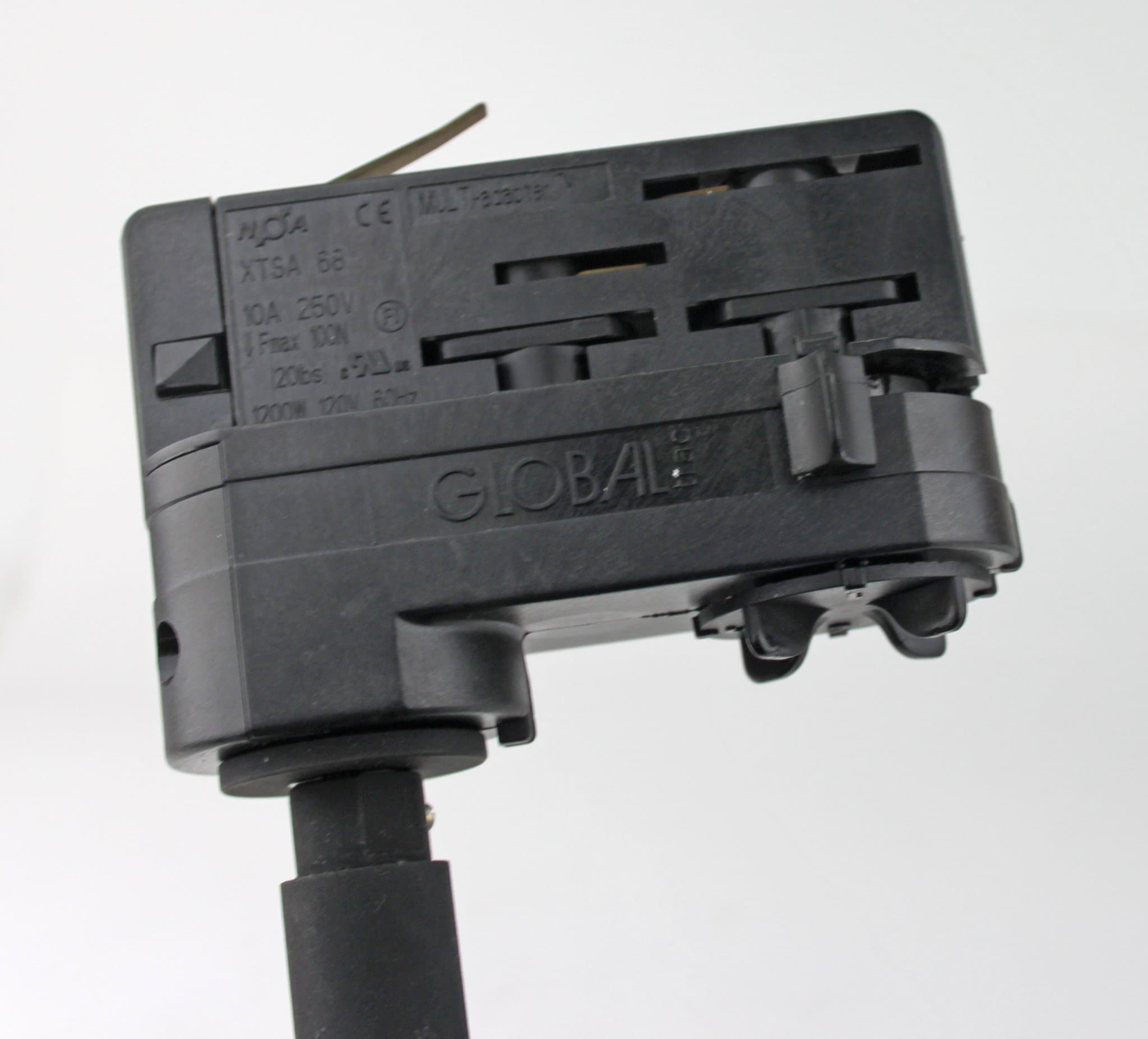 LED Spotlight Svart m Global Trac XTSA68 Multi-adapter för skensystem inkl moms