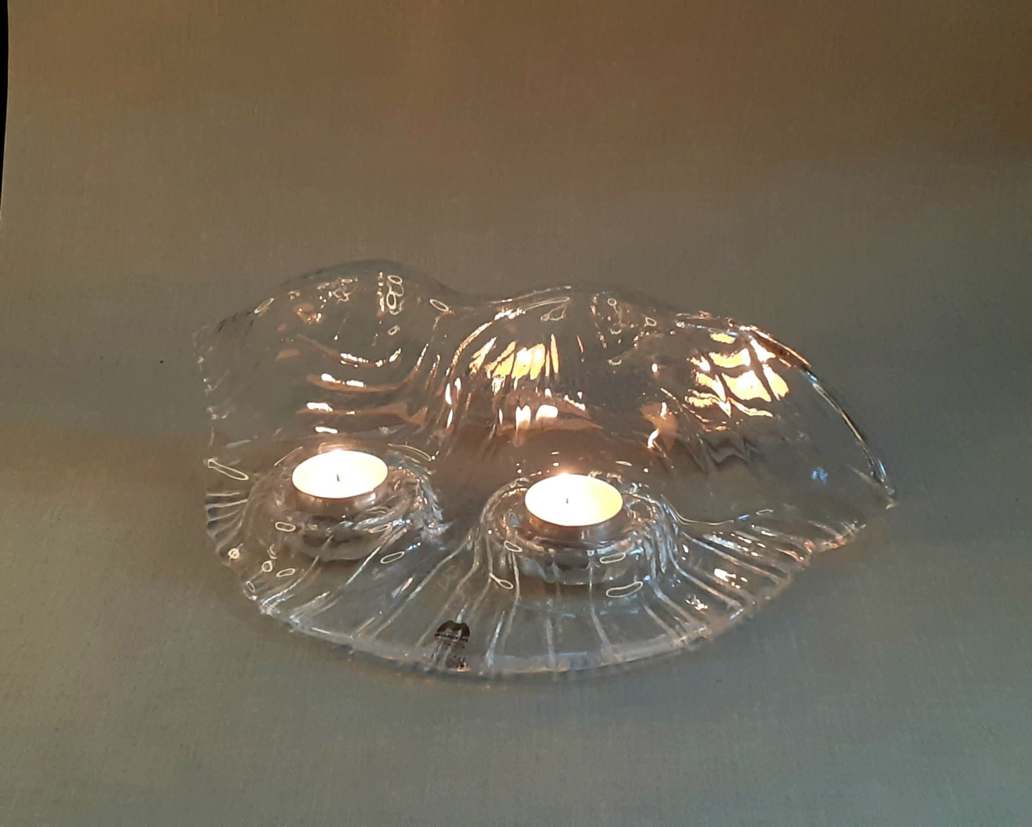 Muurla, Pertti Kallioinen - Ljuslykta för 4 värmeljus, ljushållare glas, Finland