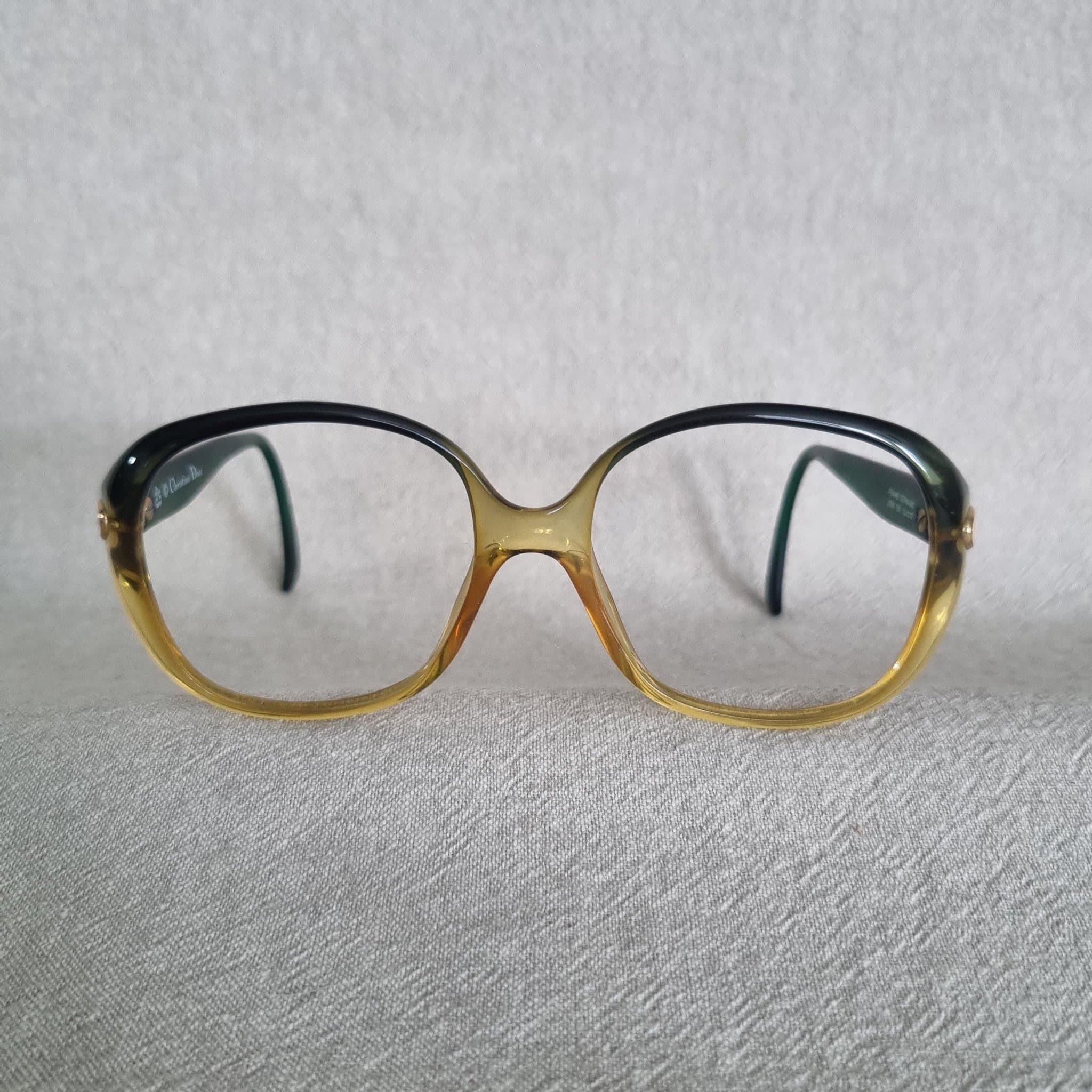 * retro GLASÖGONBÅGAR utan glas * Christian Dior * 1970-tal *
