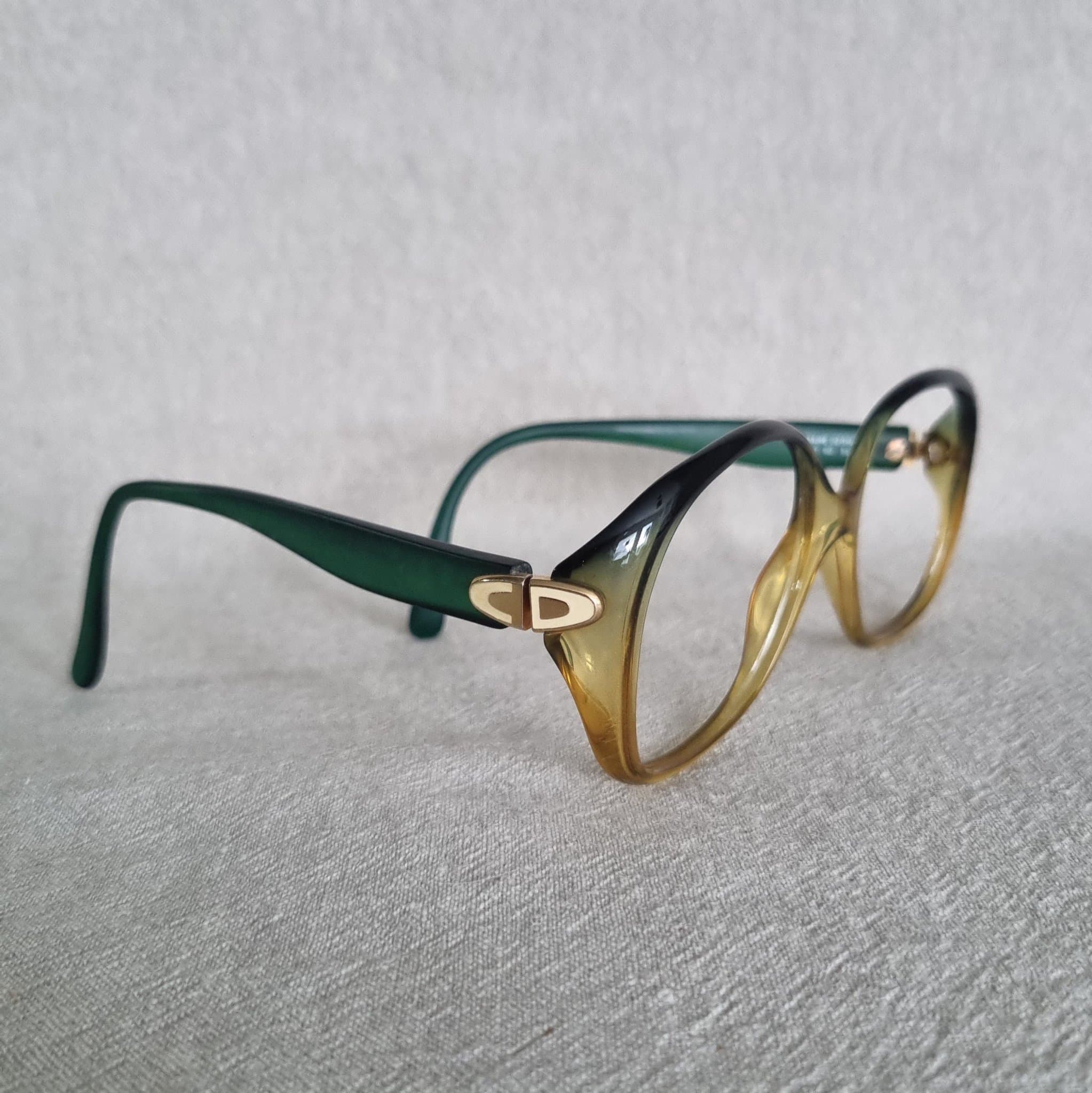 * retro GLASÖGONBÅGAR utan glas * Christian Dior * 1970-tal *