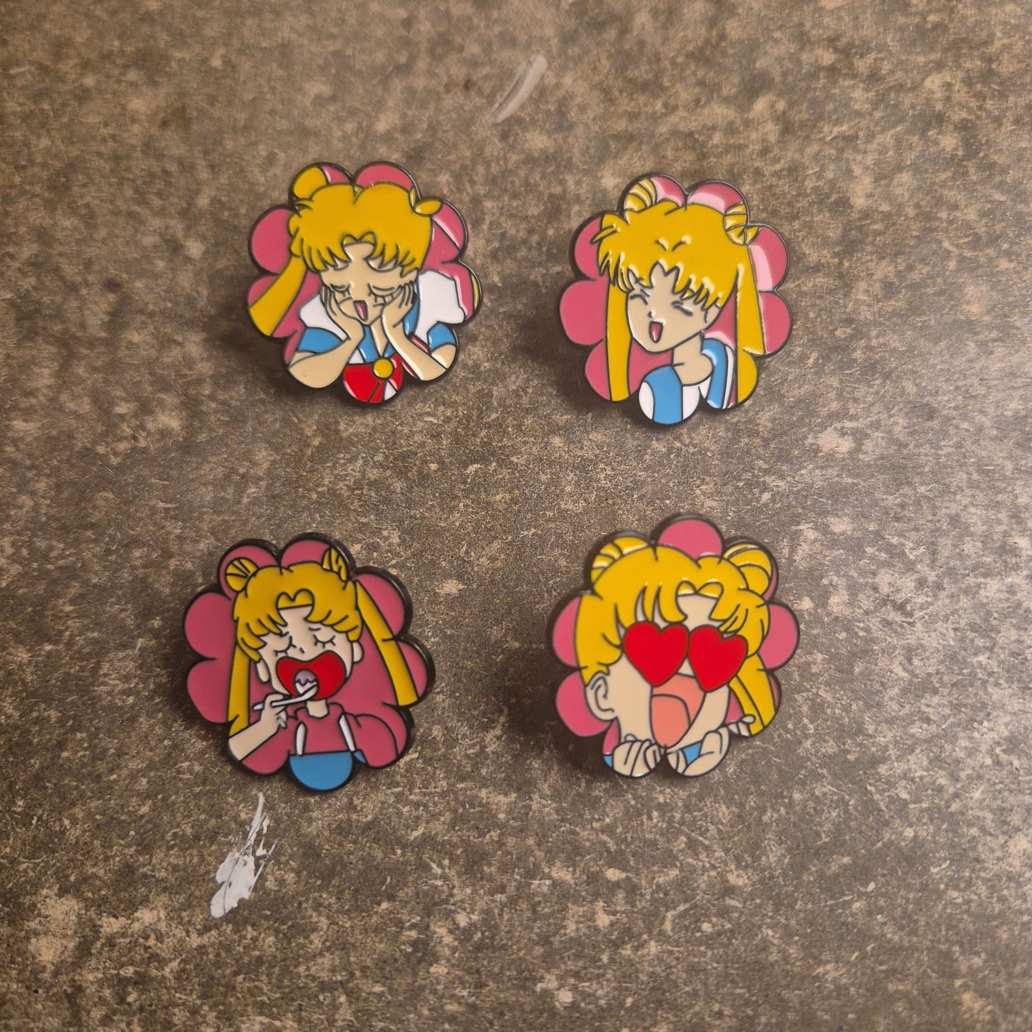 4 st Sailor Moon-pins