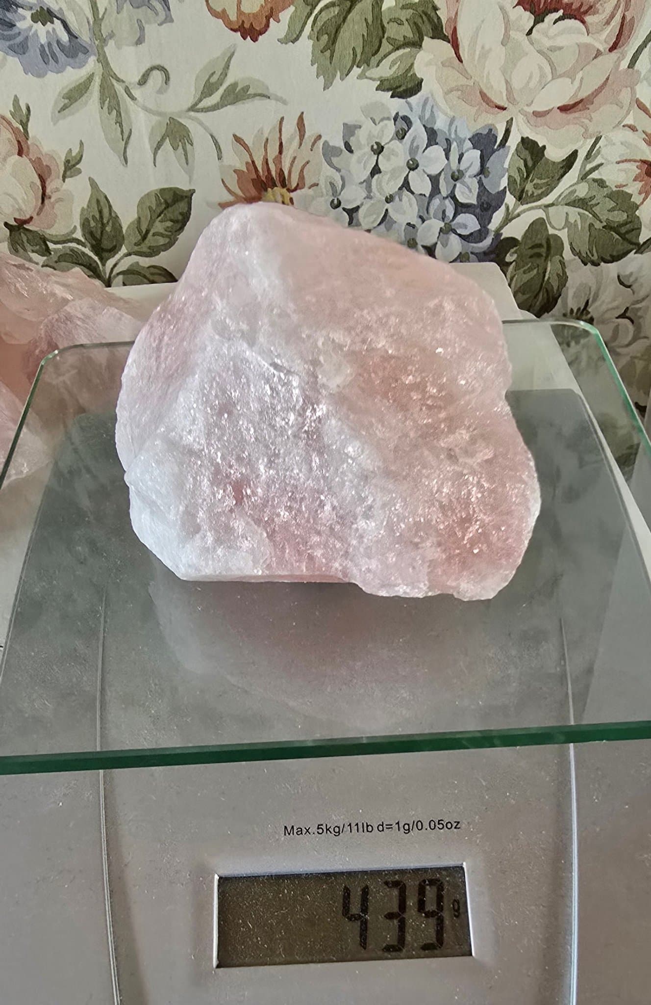 Rosenkvarts - Rå- 439 g