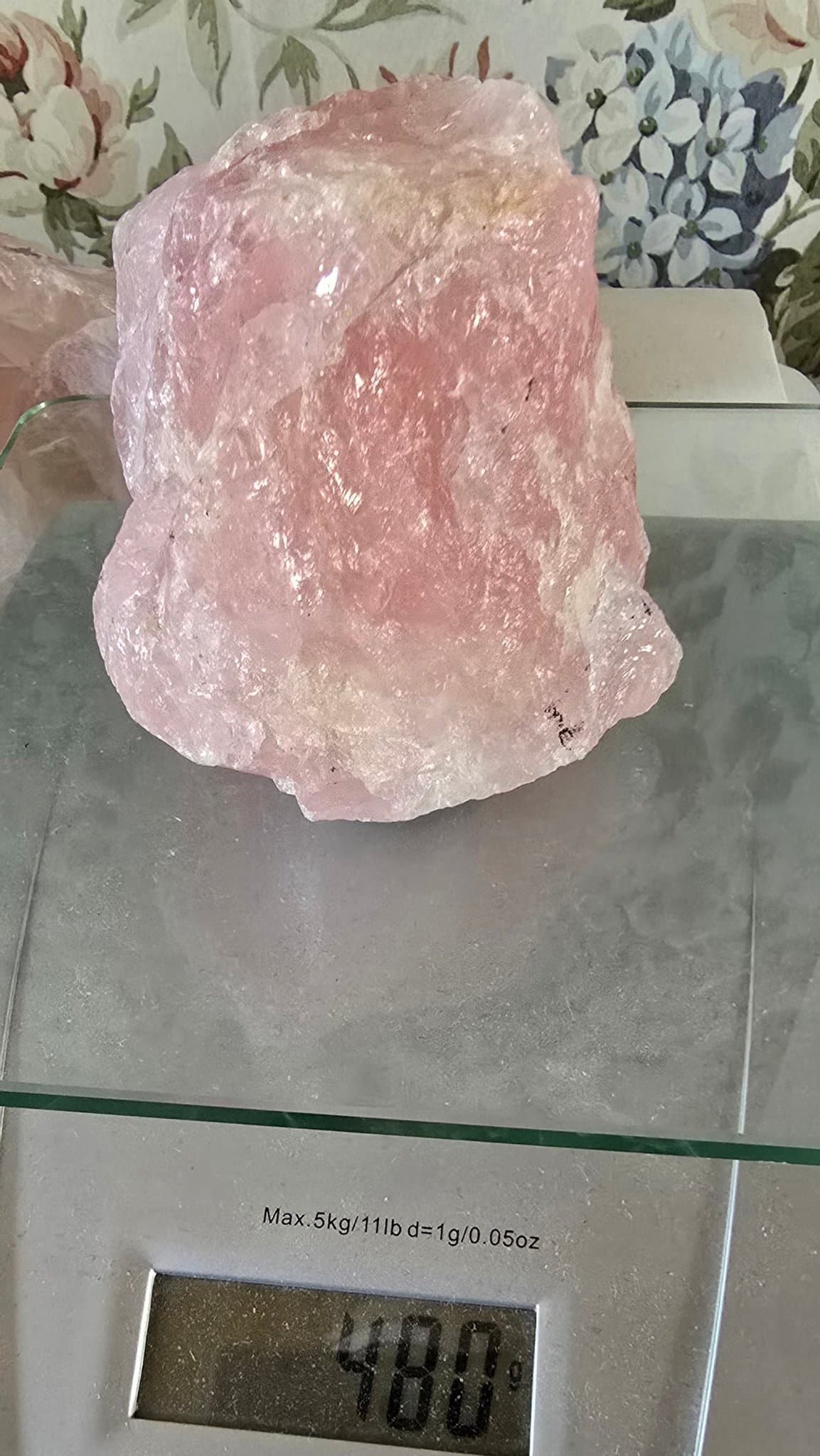 Rosenkvarts - Rå- 480 g