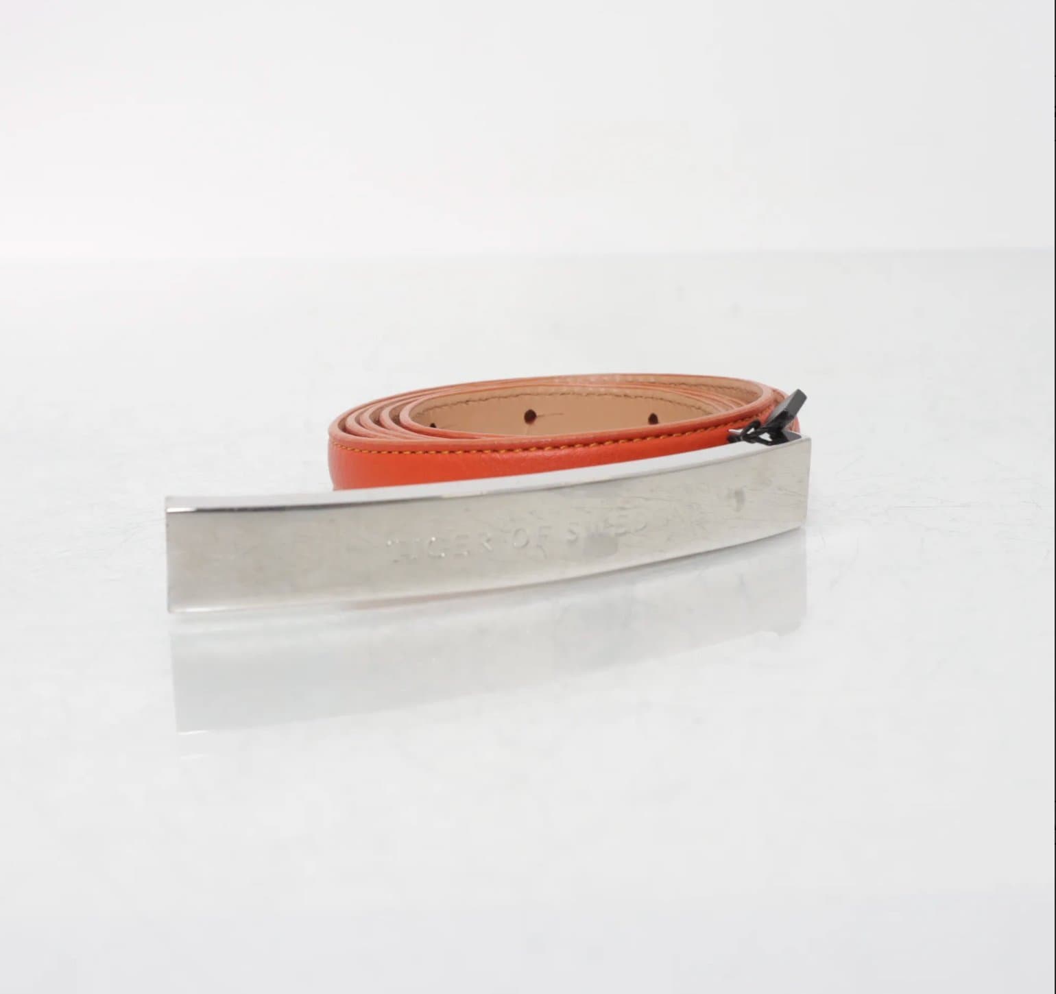 Tiger of Sweden Läderbälte – Orange – 95cm – Blickfång!