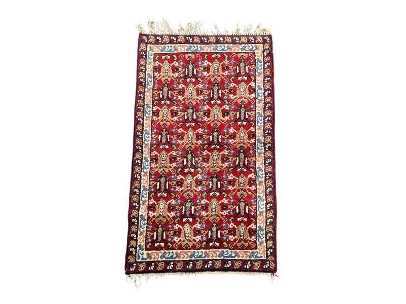 Tapis Oriental Vintage Fait Main Laine – Rug Handmade – 160 X 88 cm