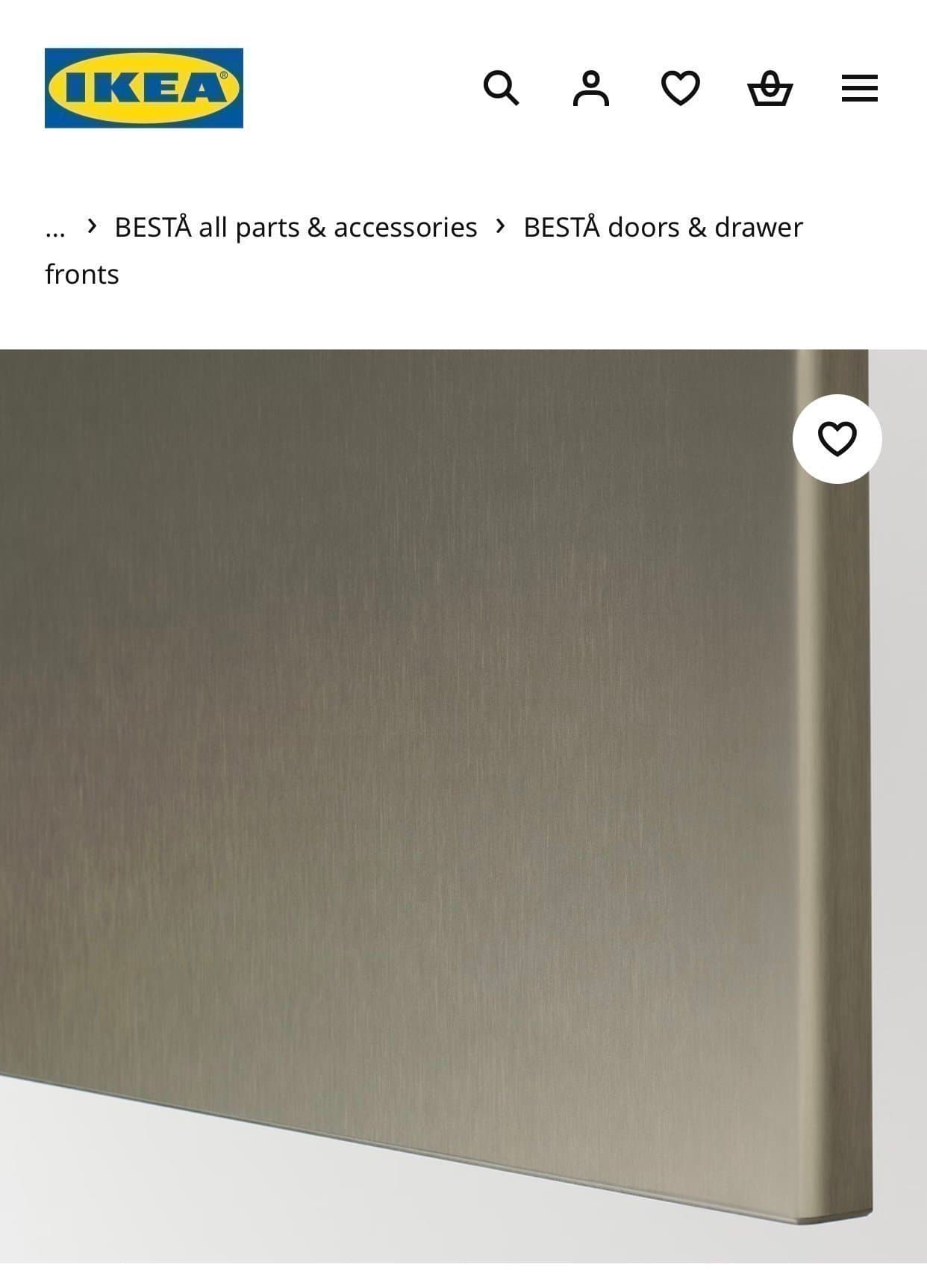 IKEA Bestå SELSVIKEN Dörrar Bronsfärg