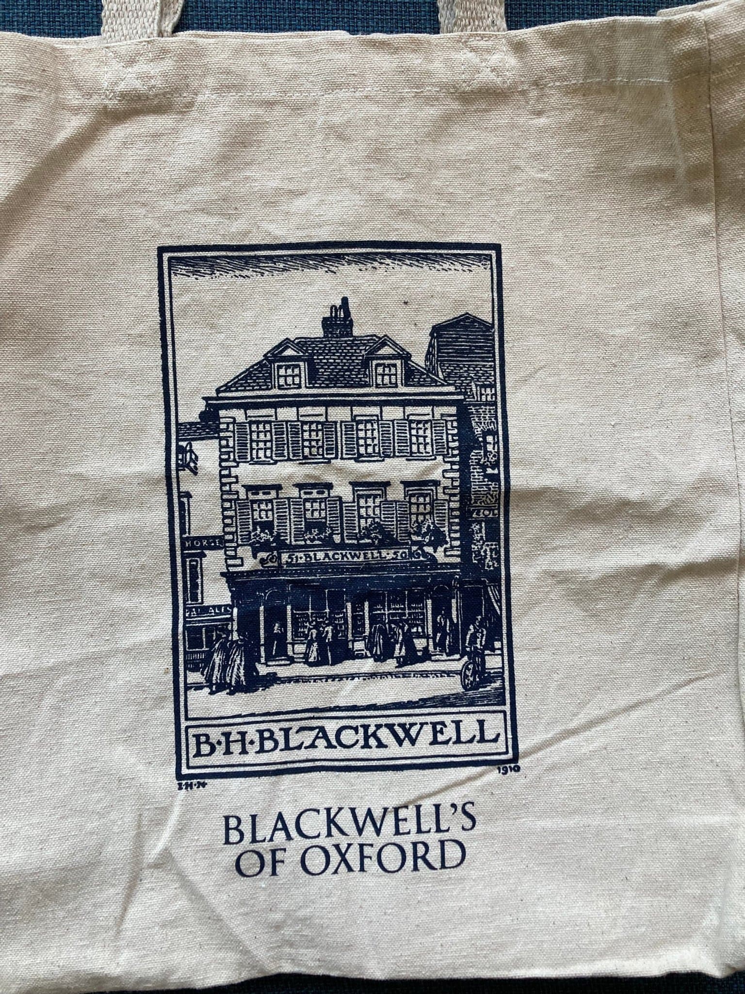 Oanvänd tygväska Blackwell's of Oxford bokhandel