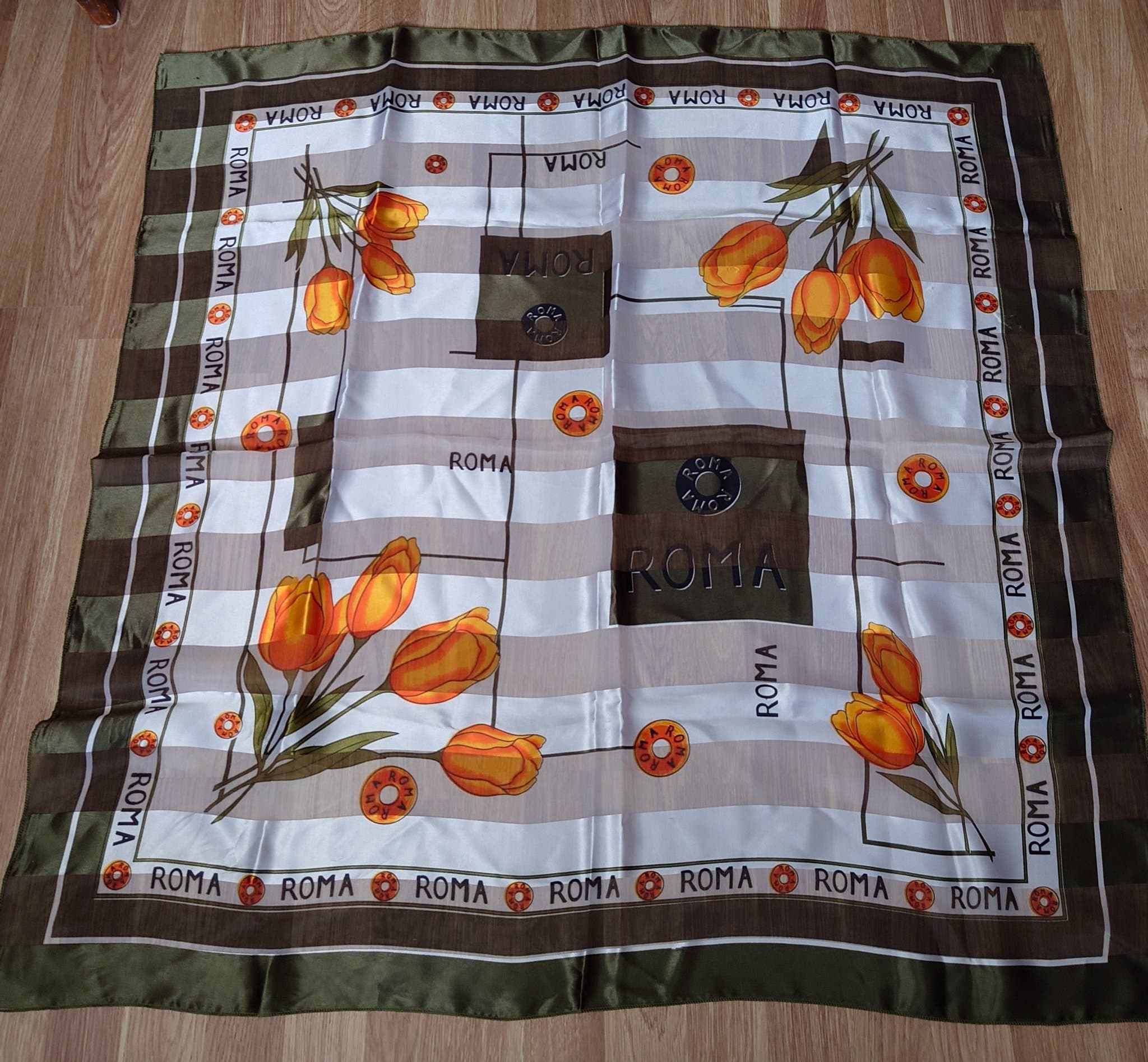 VÅR TULPANER, flerfärgad sjal