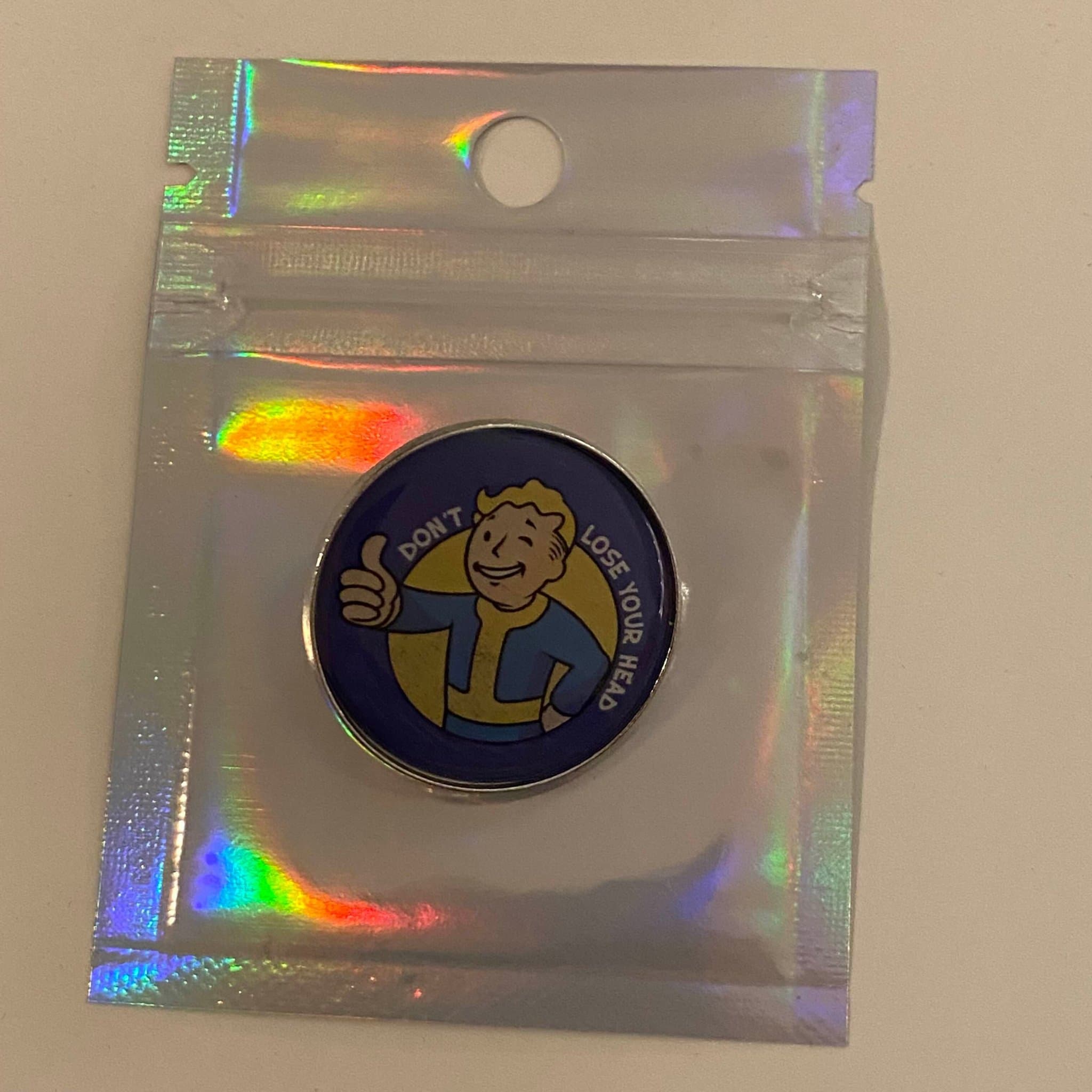 Fallout Pin - Don't Lose Your Head | Pin | Brosch | Fallout | Bethesda