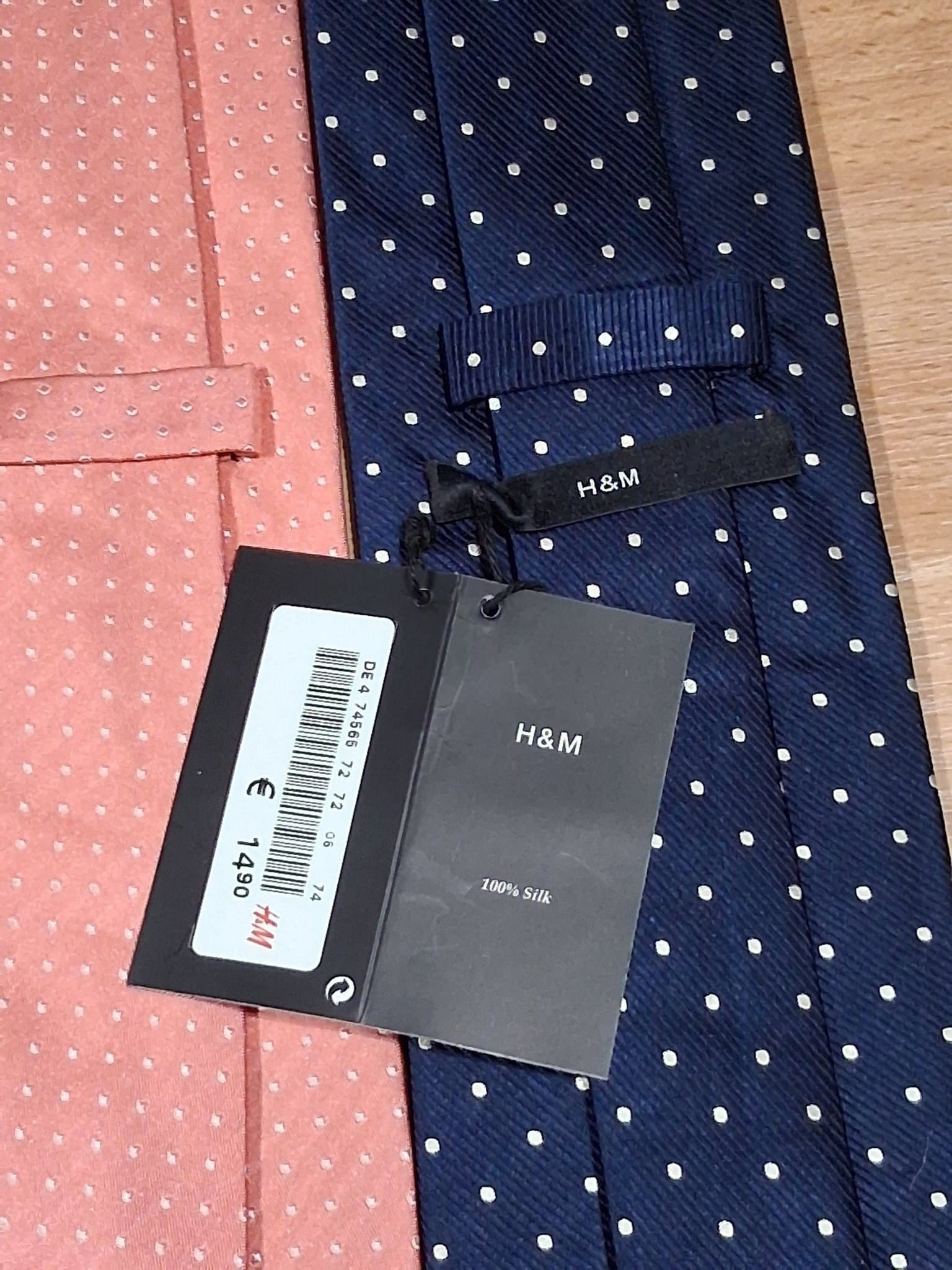 Två silke slipsar från H&M