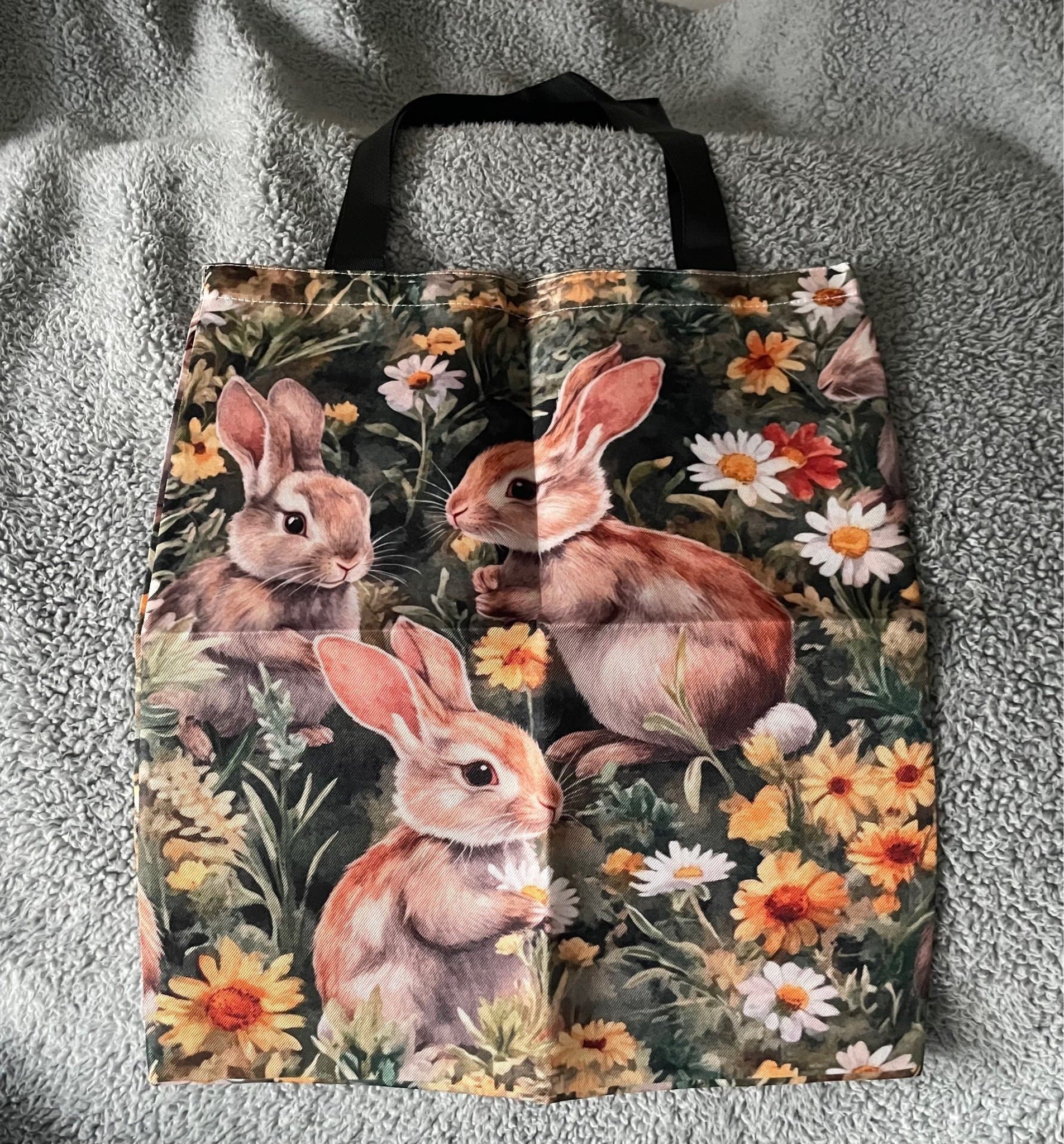 NYTT Tote bag tygkasse kaniner