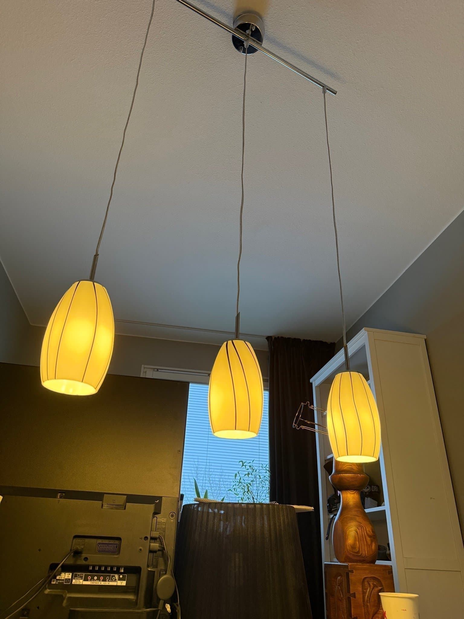 Taklampa - Vintage - Glas - Cottex