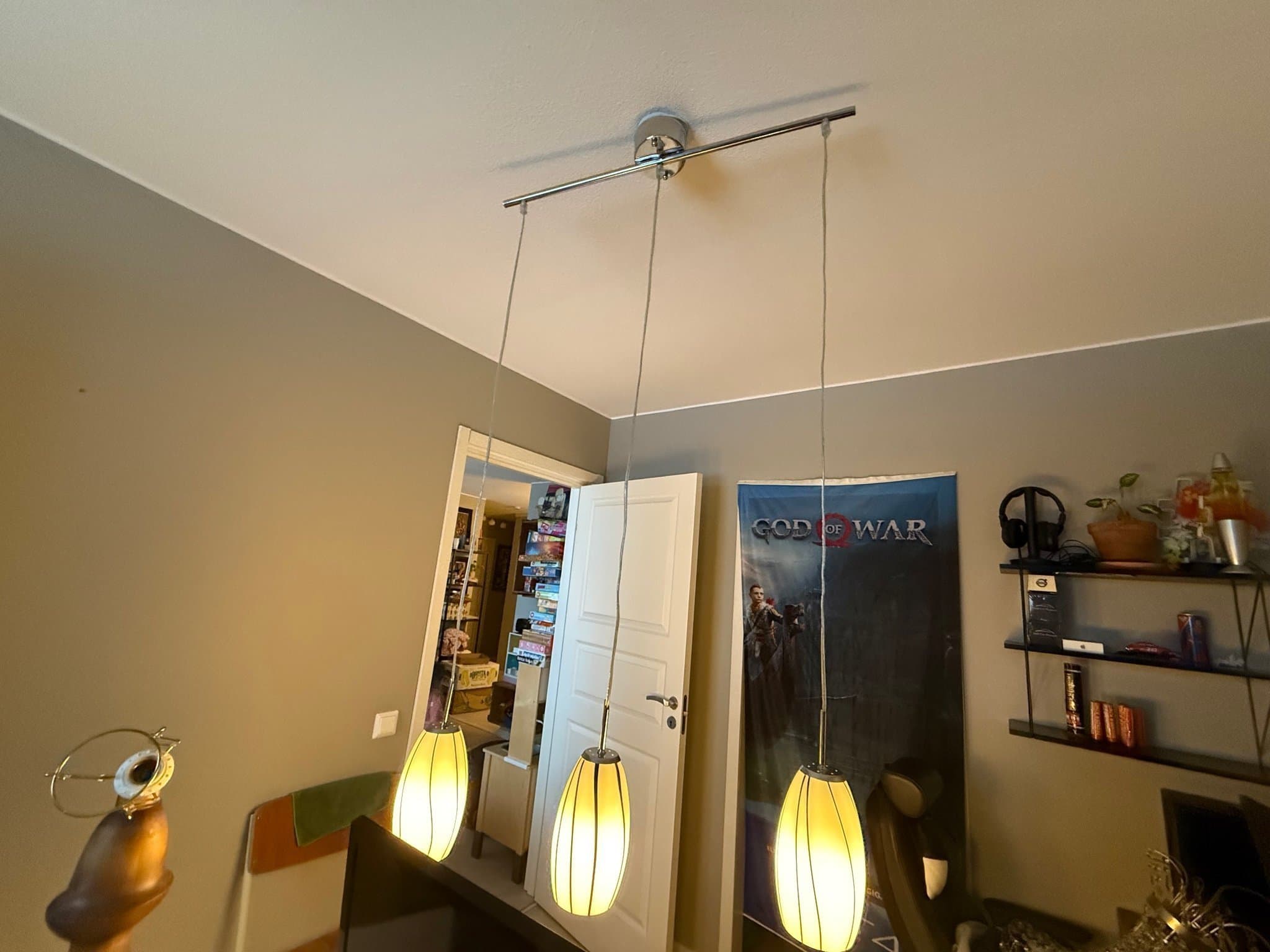 Taklampa - Vintage - Glas - Cottex
