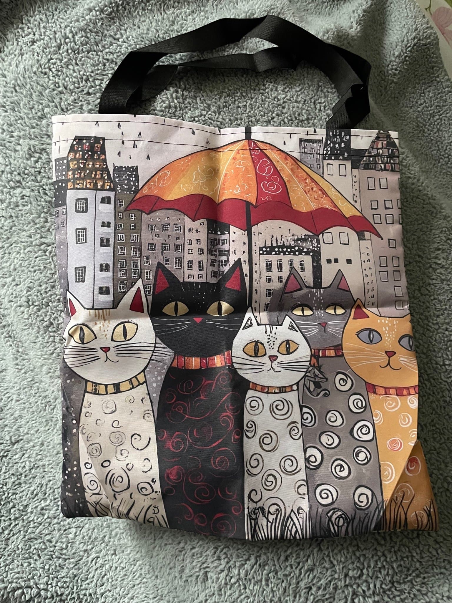 NYTT Totebag tygkasse katter