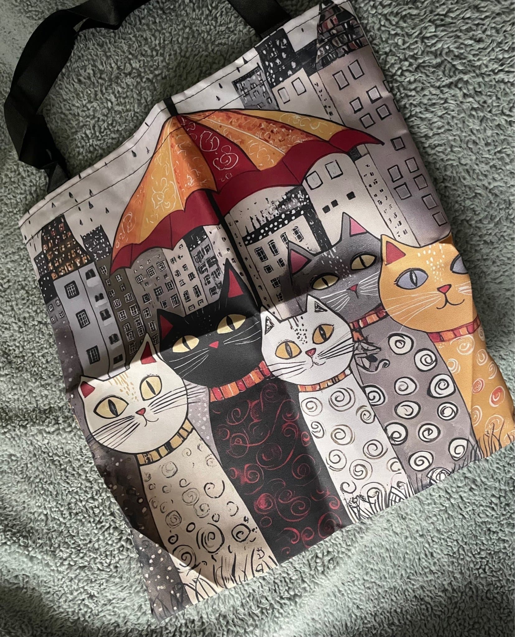 NYTT Totebag tygkasse katter