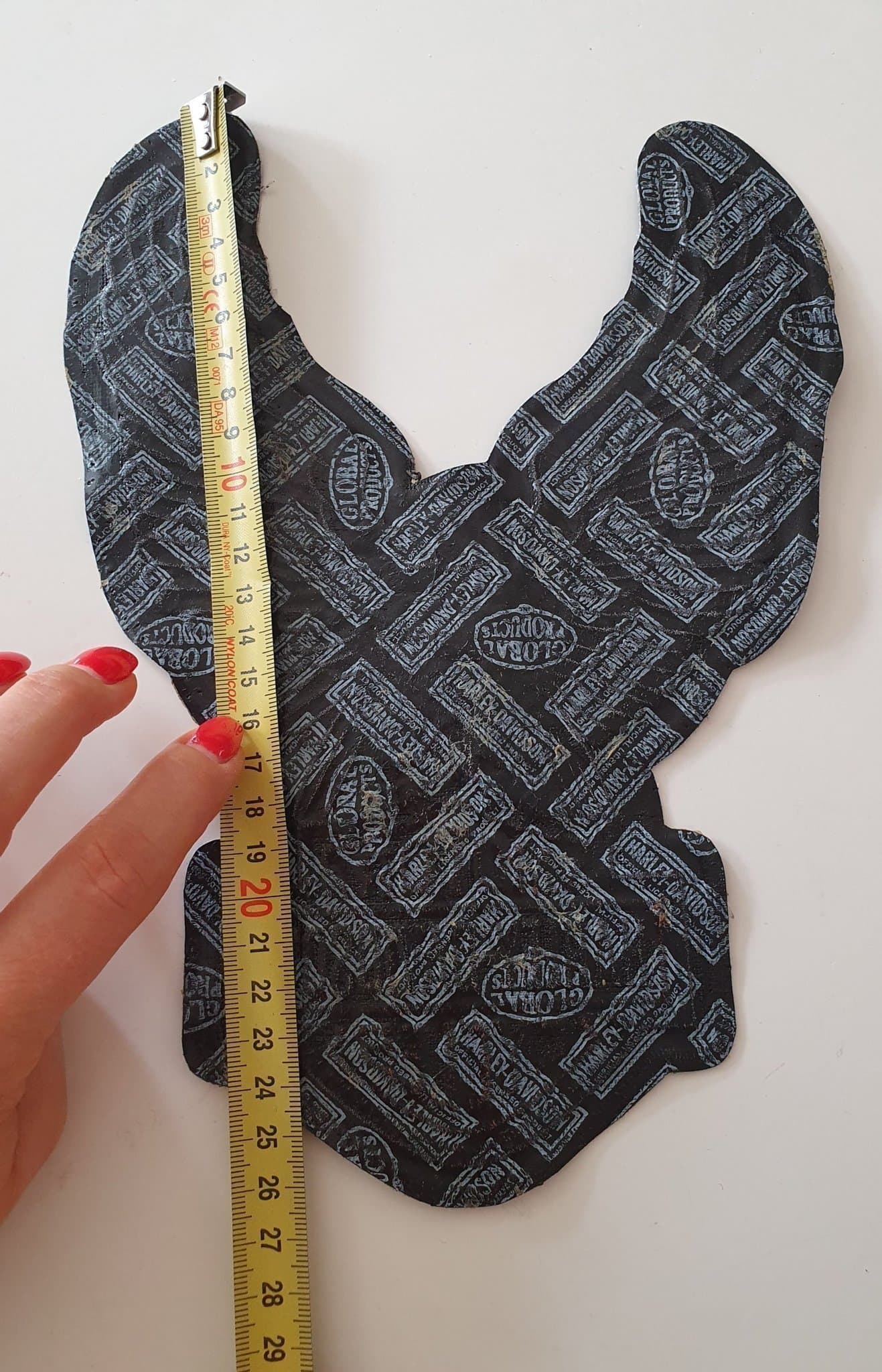 H-D Brodyrmärke / patch * Harley Davidson * Eagle * Large * Silver * Original.