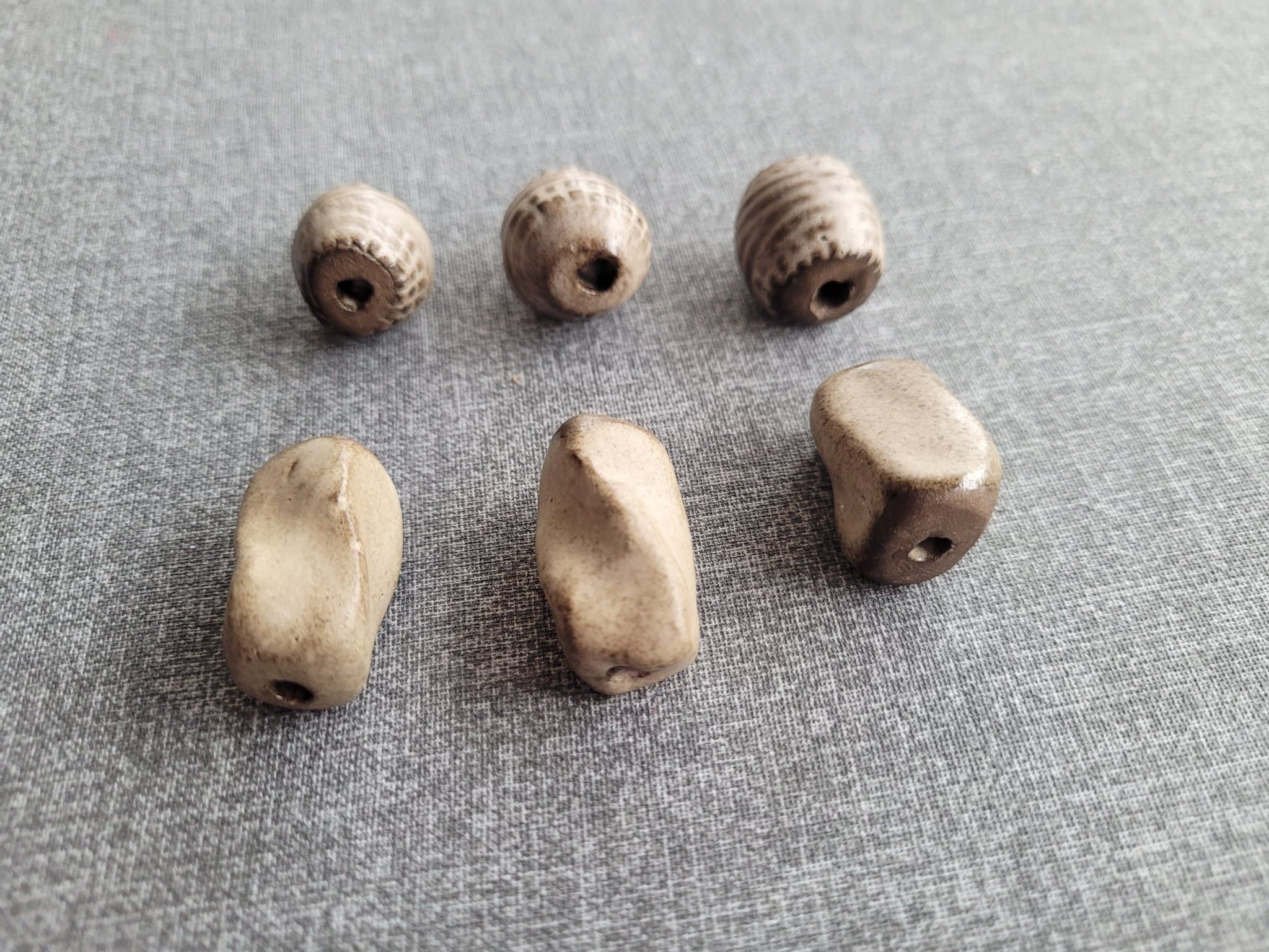 Vintage Keramikstenar/Pärlor till Halsband