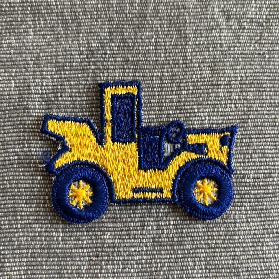 Retro tygmärke från 1970-talet